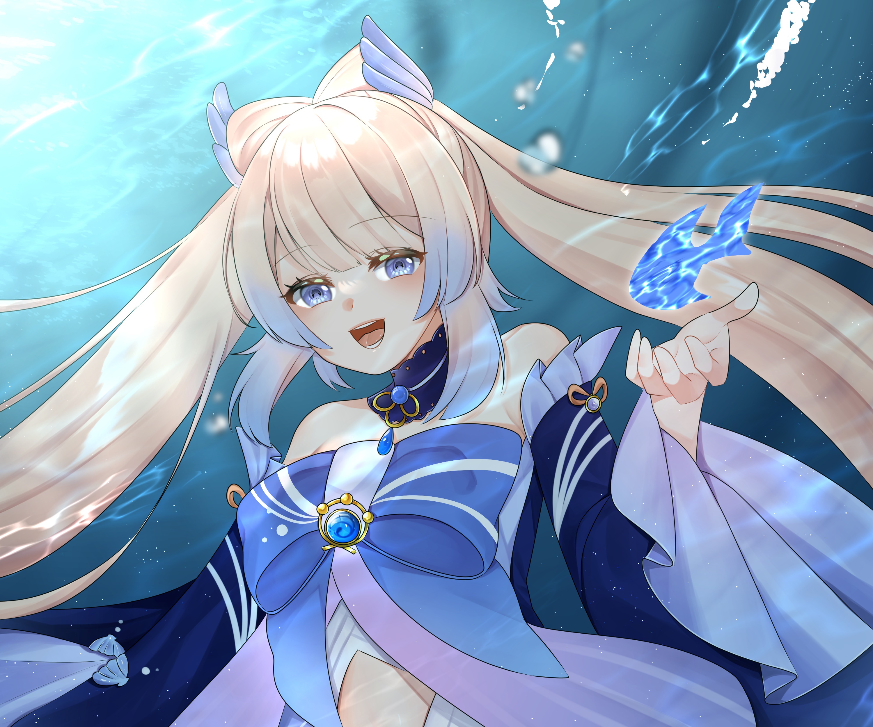 Sangonomiya Kokomi from Genshin Impact HD Wallpaper