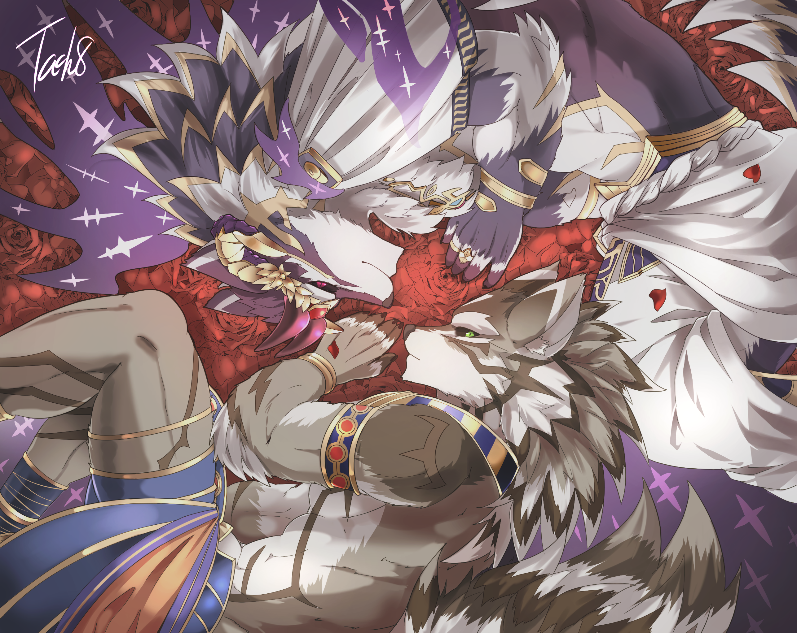 Bael and Seth from Tokyo Afterschool Summoners HD Wallpaper