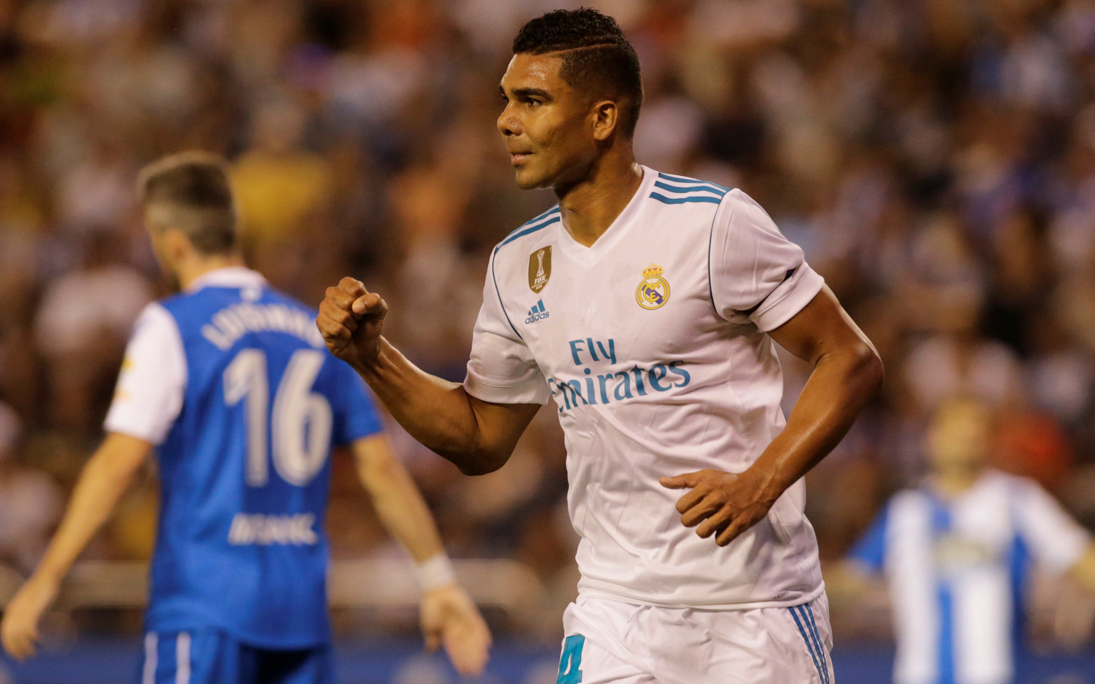 Casemiro of Real Madrid celebrating HD Wallpaper
