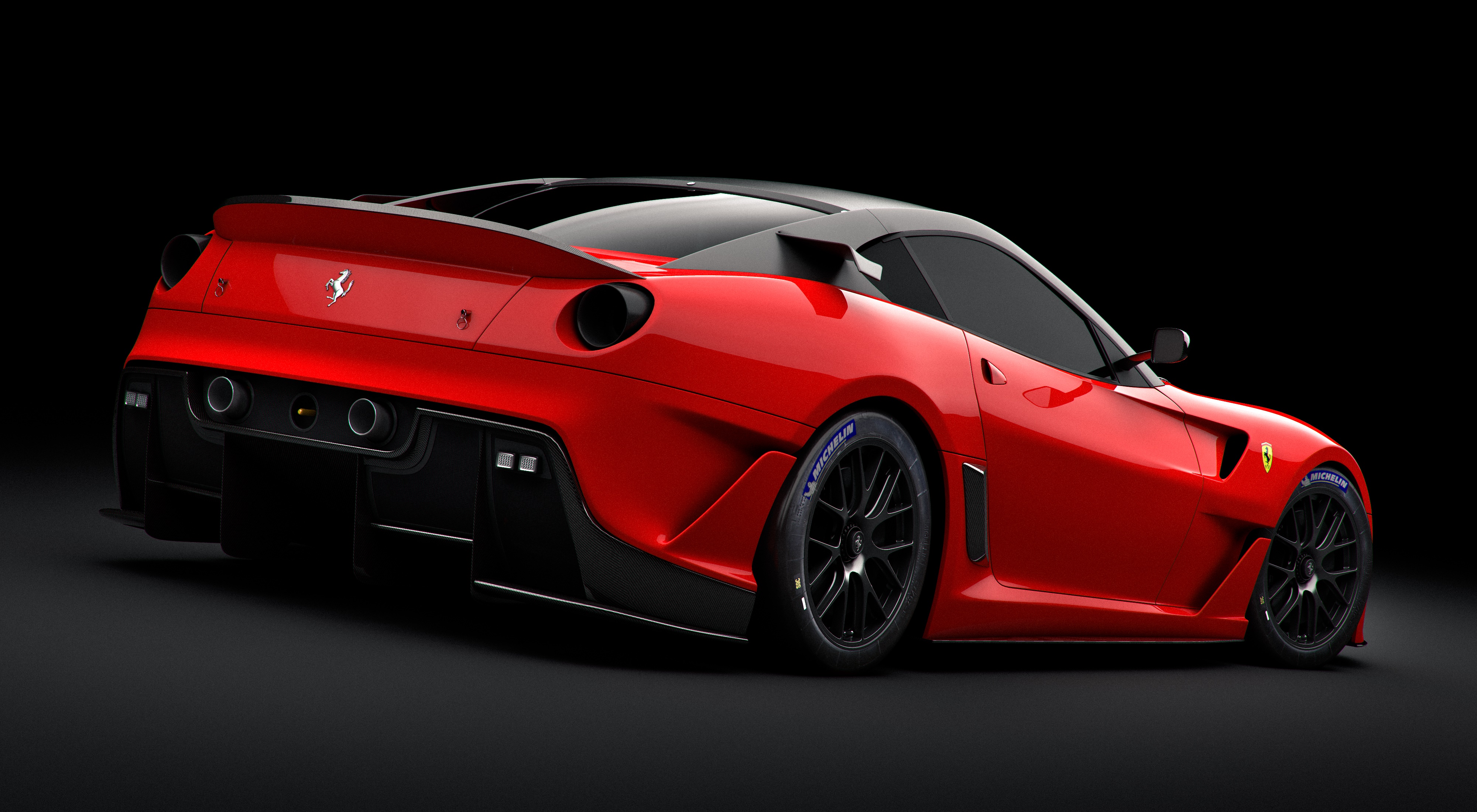Red Ferrari 599XX 4K HD Wallpaper