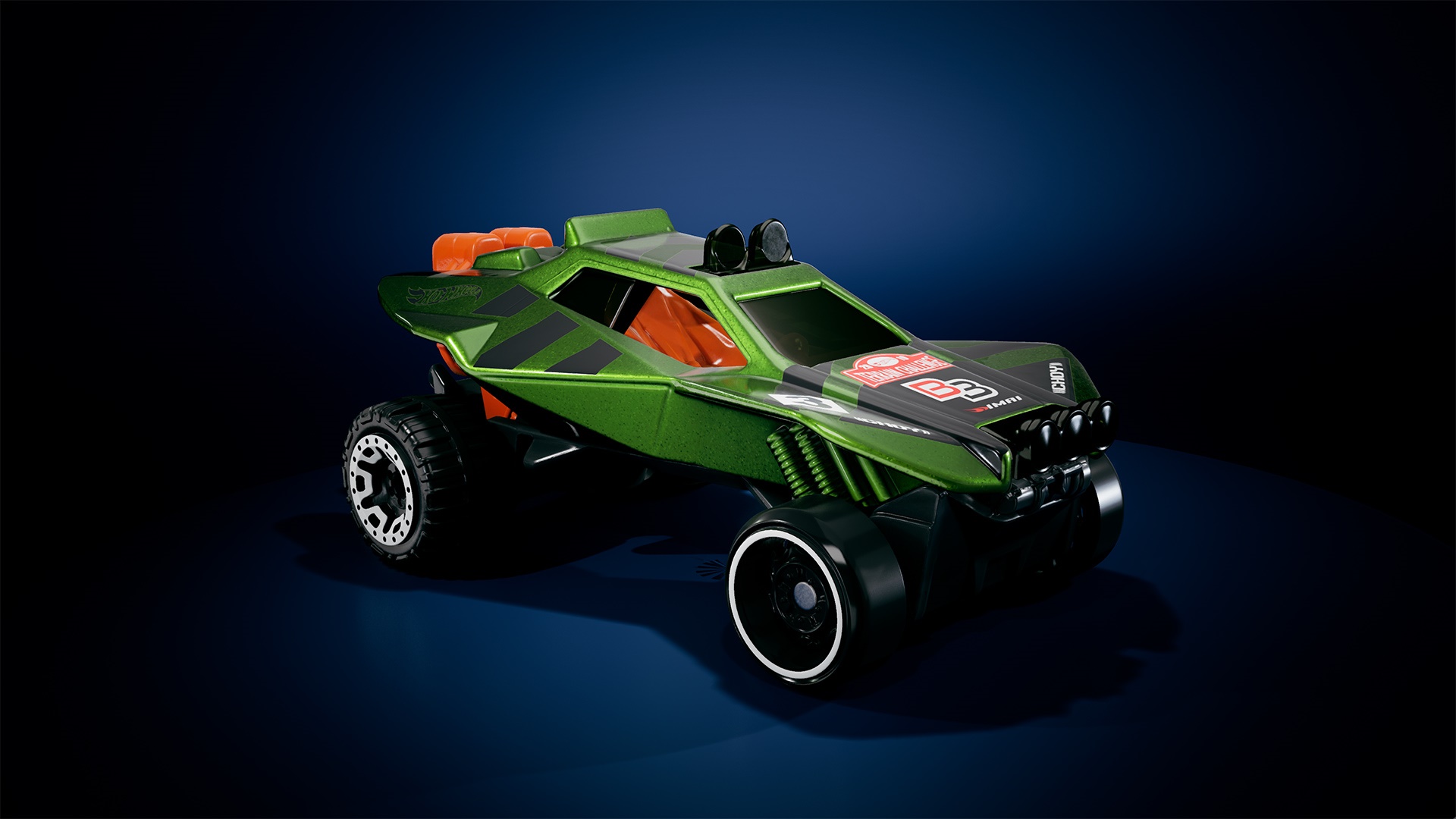 Green Hot Wheels Unleashed Rally Car HD Wallpaper