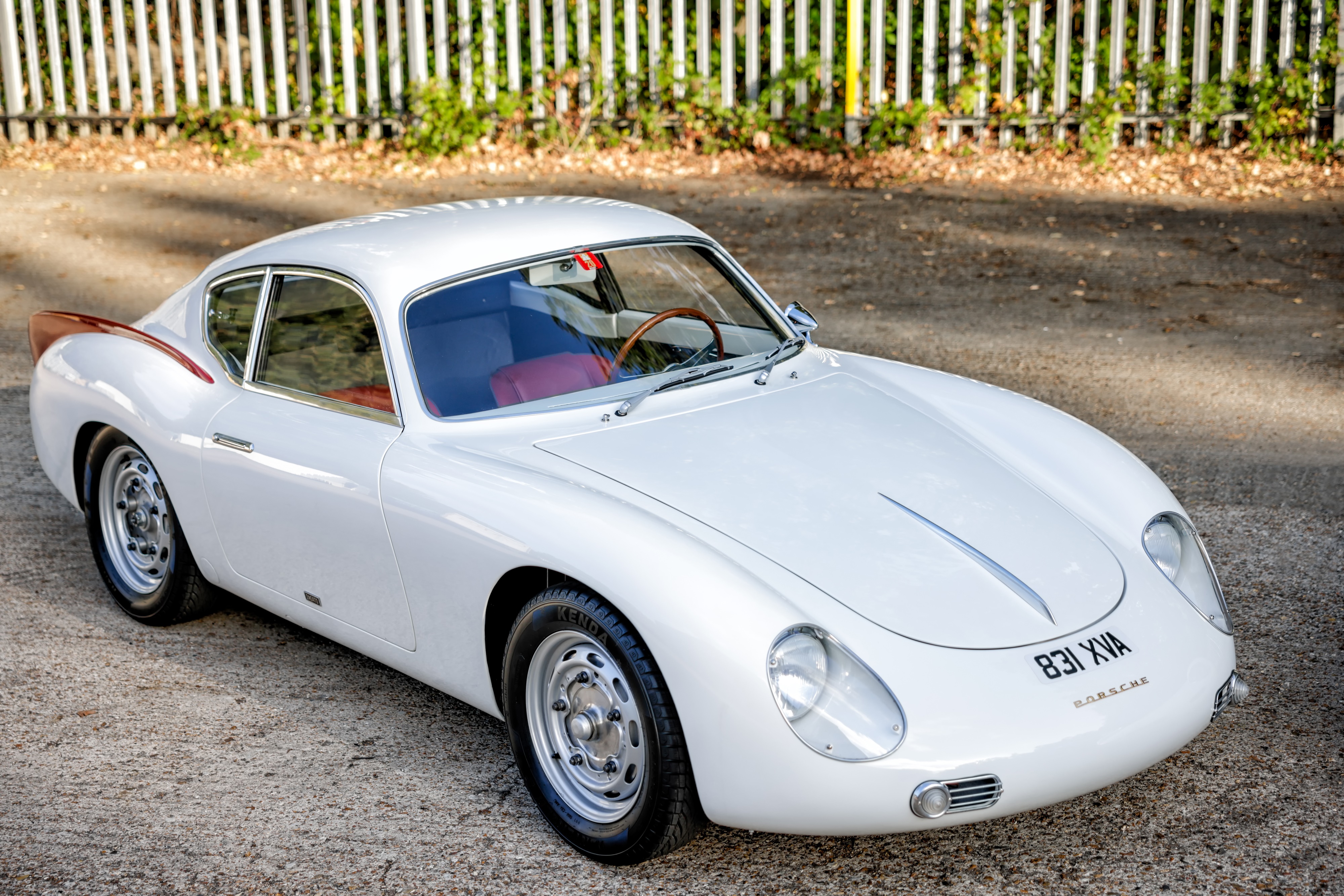 White Porsche 356B Carrera Zagato Coupé HD Wallpaper