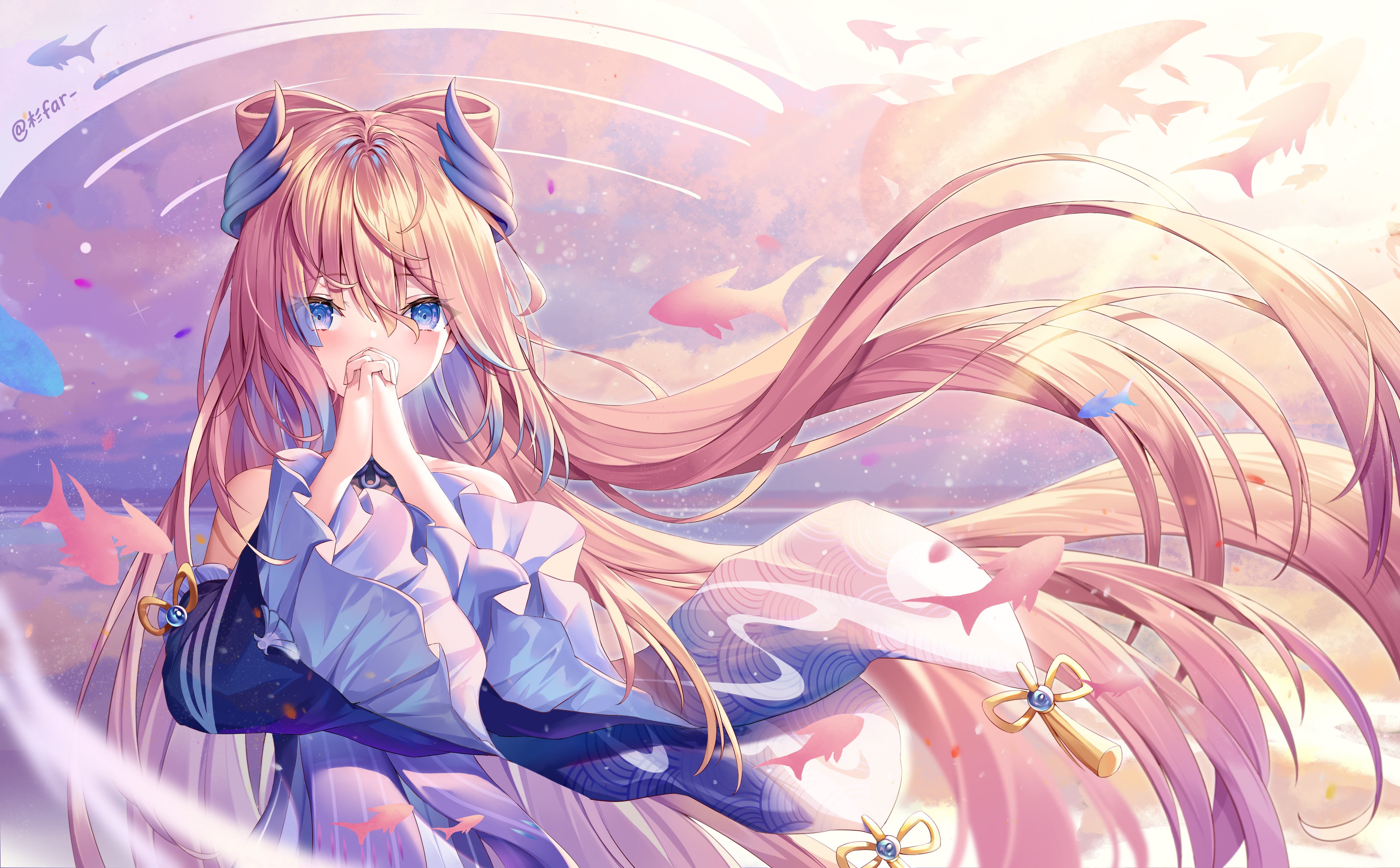 Sangonomiya Kokomi from Genshin Impact 4K HD Wallpaper