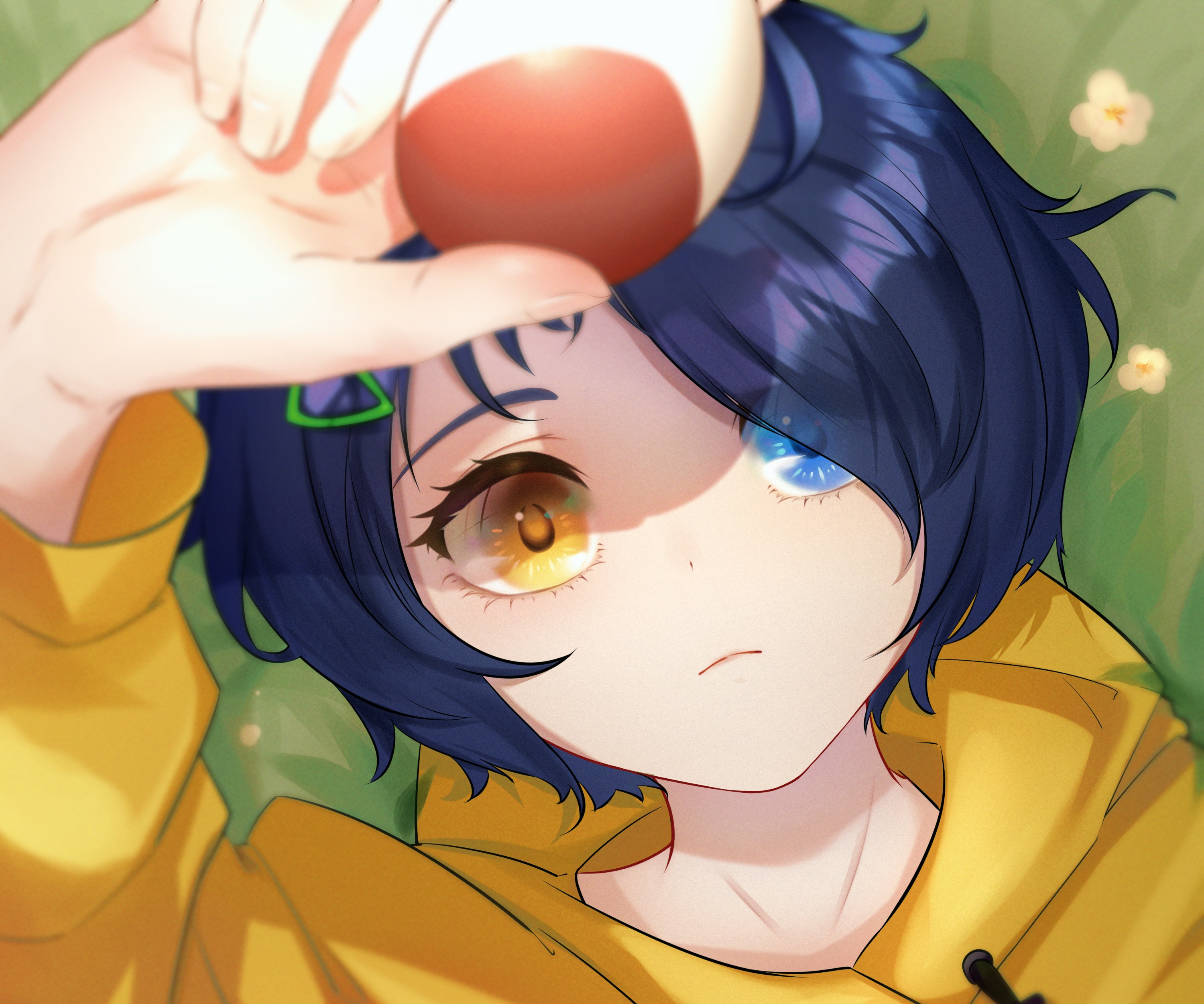 Ai Ohto from Wonder Egg Priority with Heterochromia HD Wallpaper