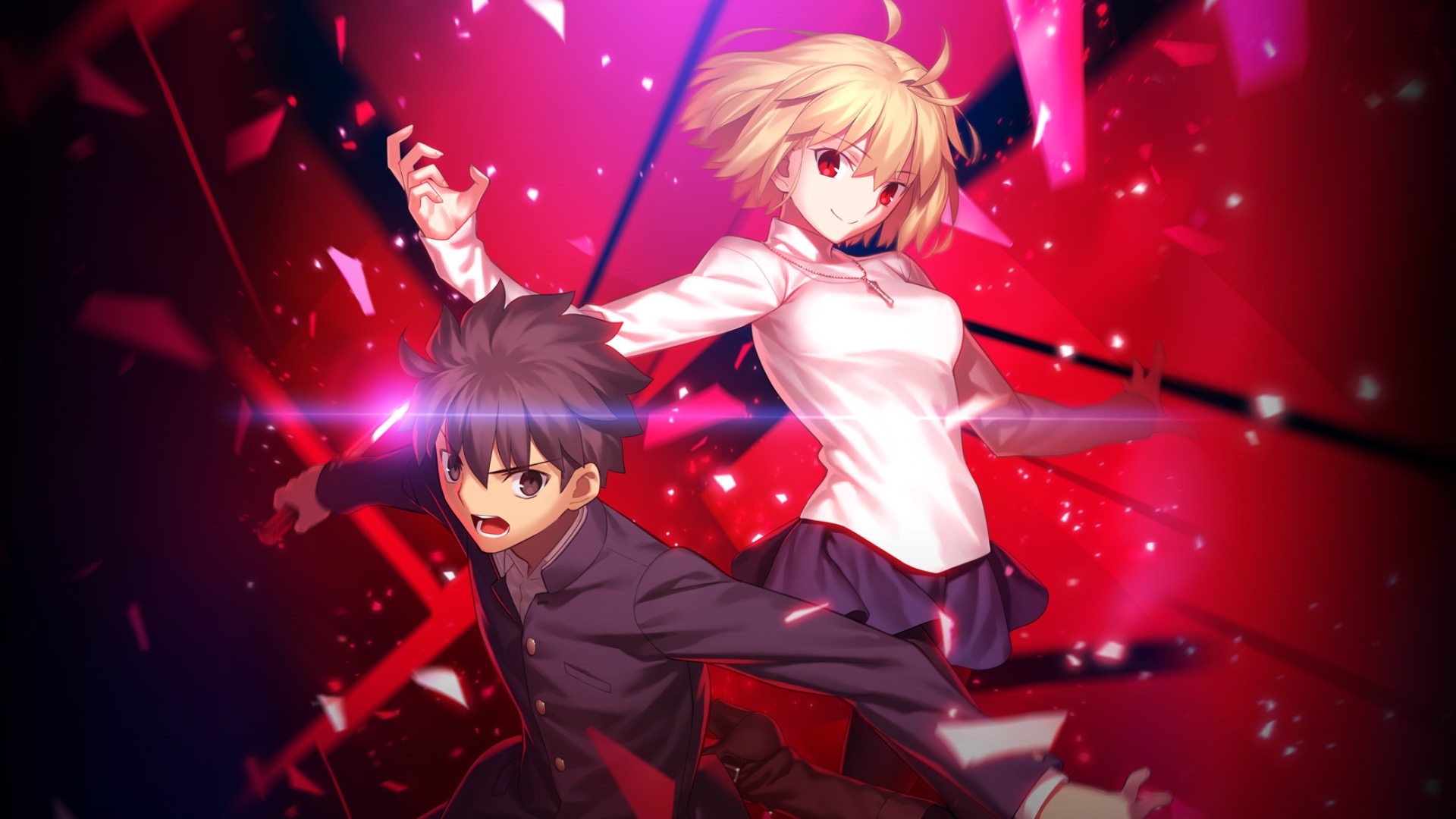 Shiki Tohno and Arcueid Brunestud from Melty Blood: Type Lumina HD Wallpaper