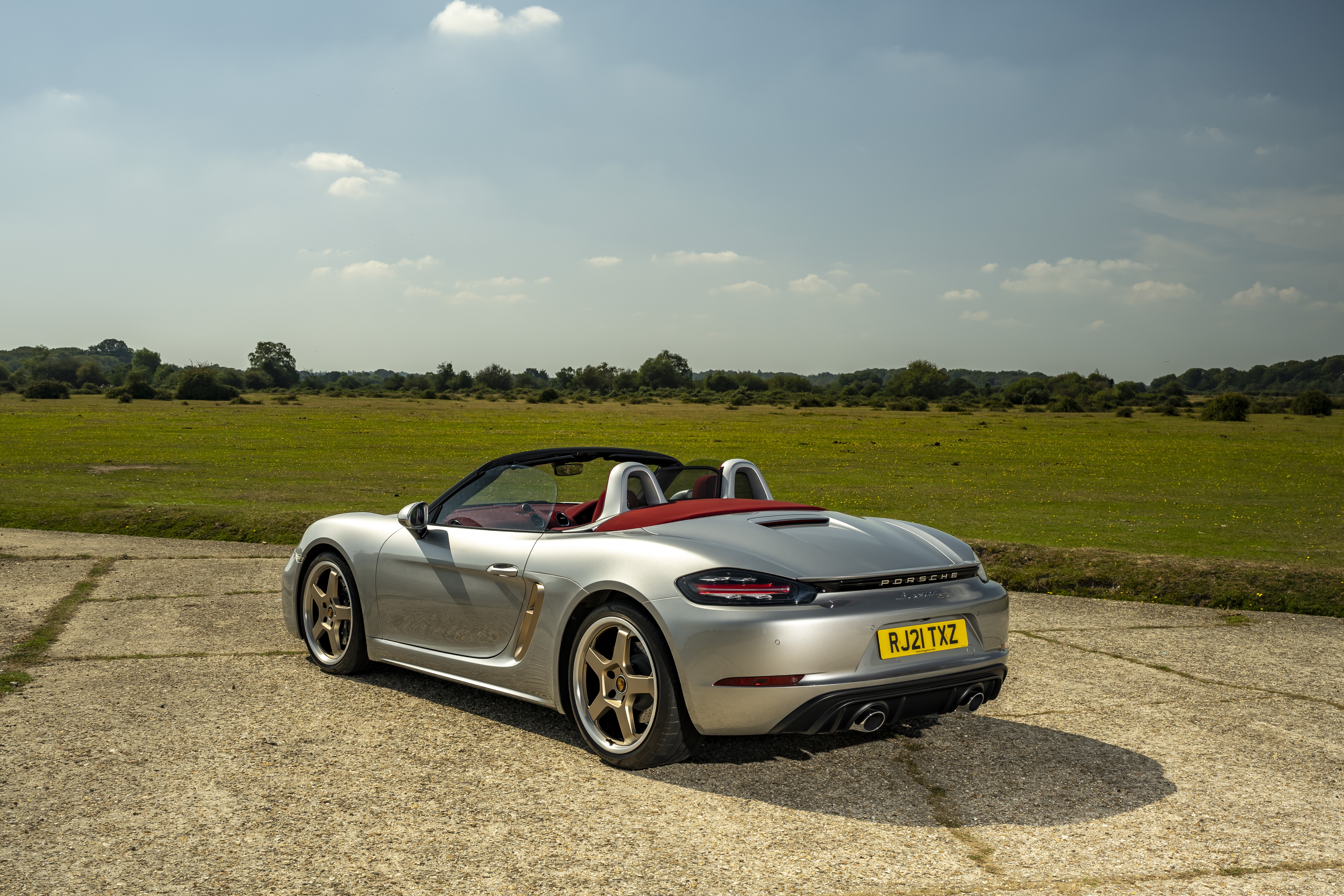 Silver Porsche Boxster Cabriolet 4K HD Wallpaper