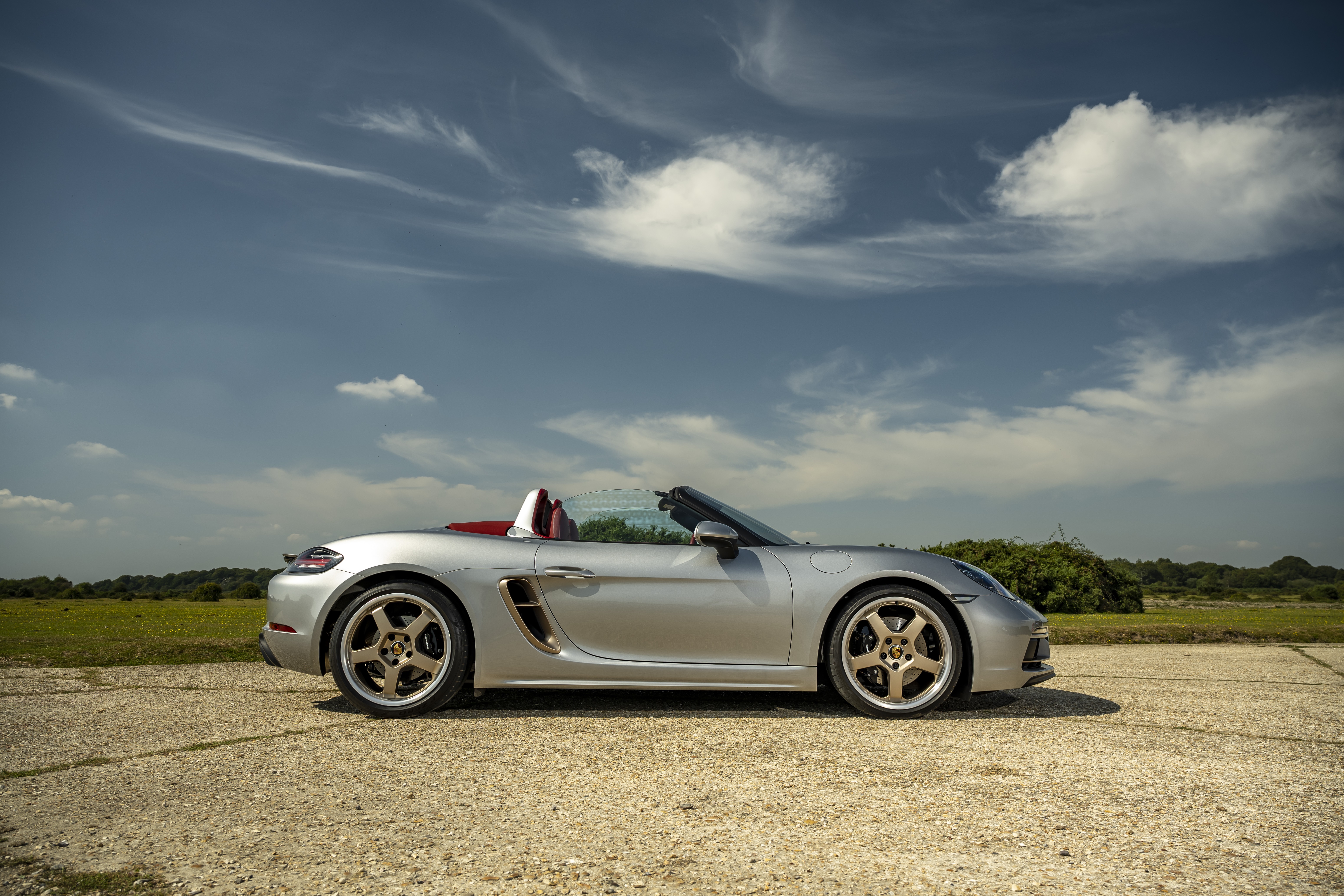 Silver Porsche Boxster Cabriolet 4K HD Wallpaper