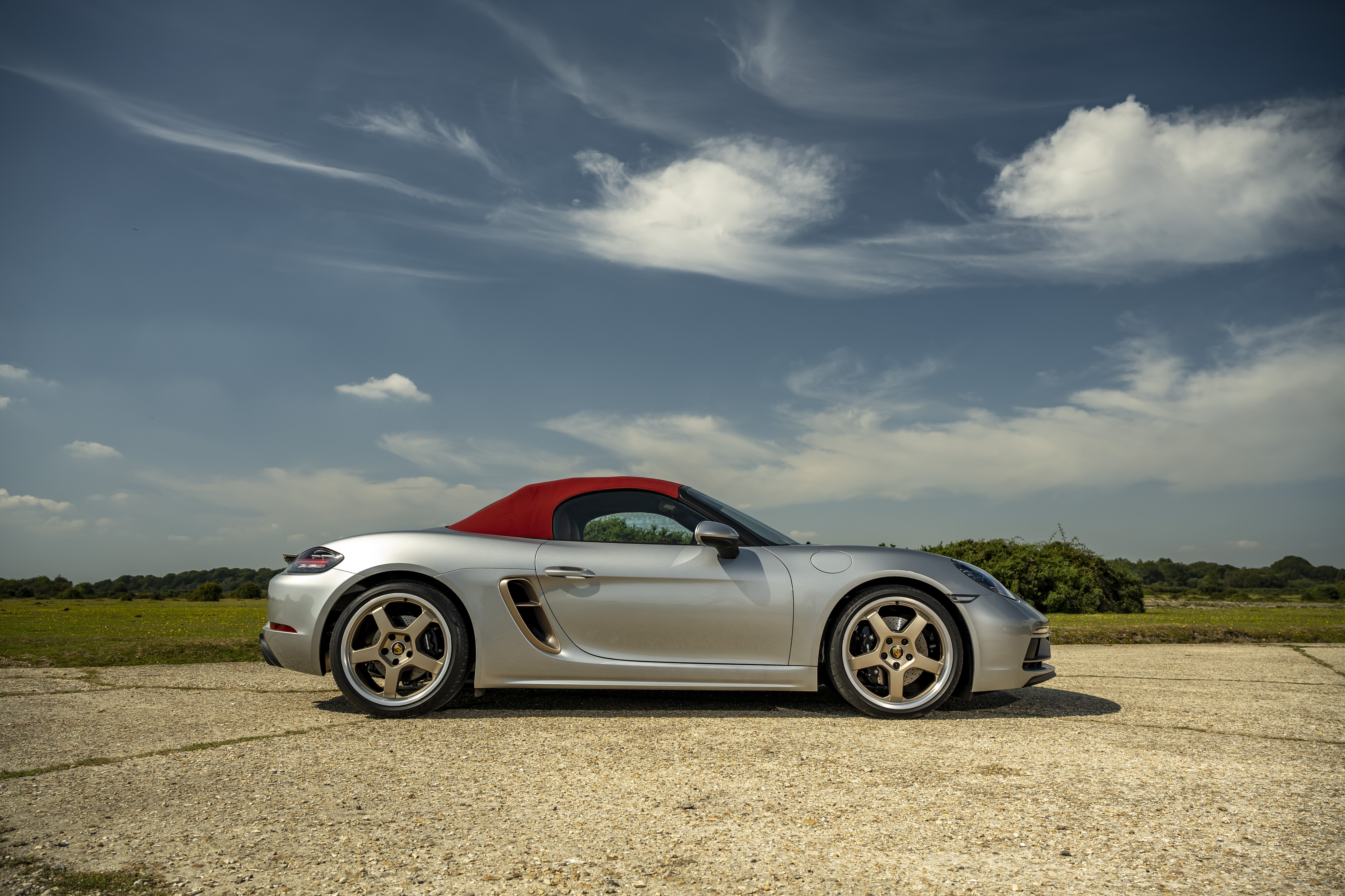 Silver Porsche Boxster Cabriolet 4K HD Wallpaper