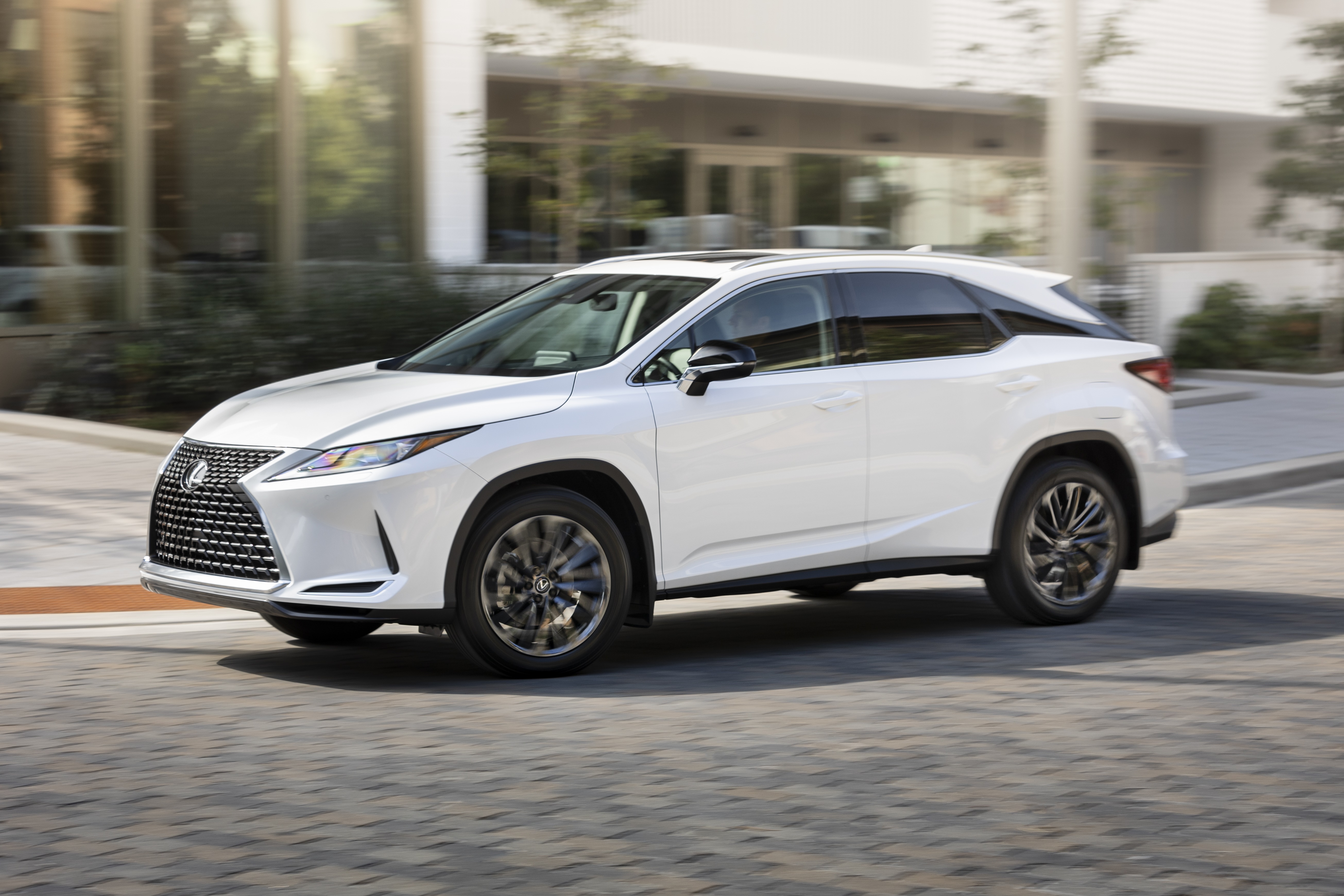 White Lexus RX 350 SUV HD Wallpaper