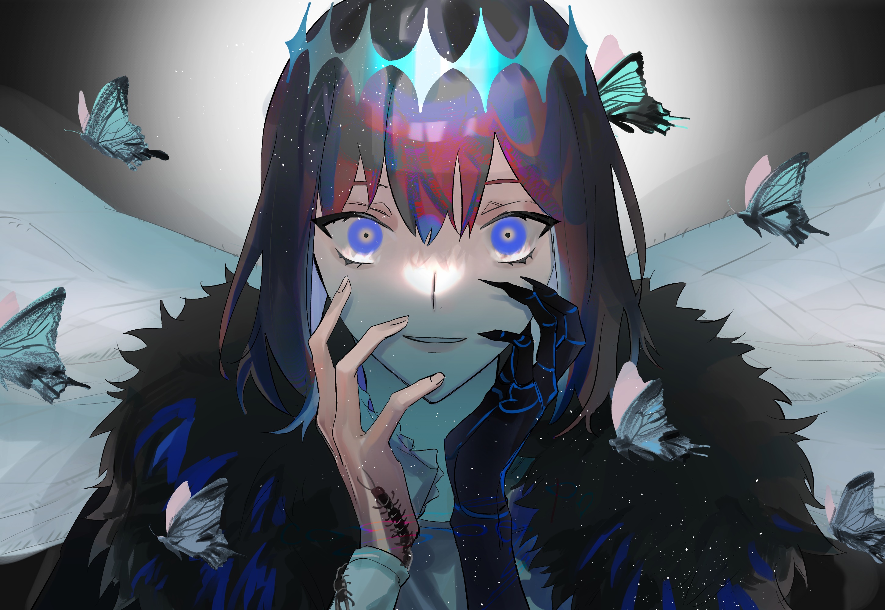Pretender from Fate/Grand Order with butterflies HD Wallpaper