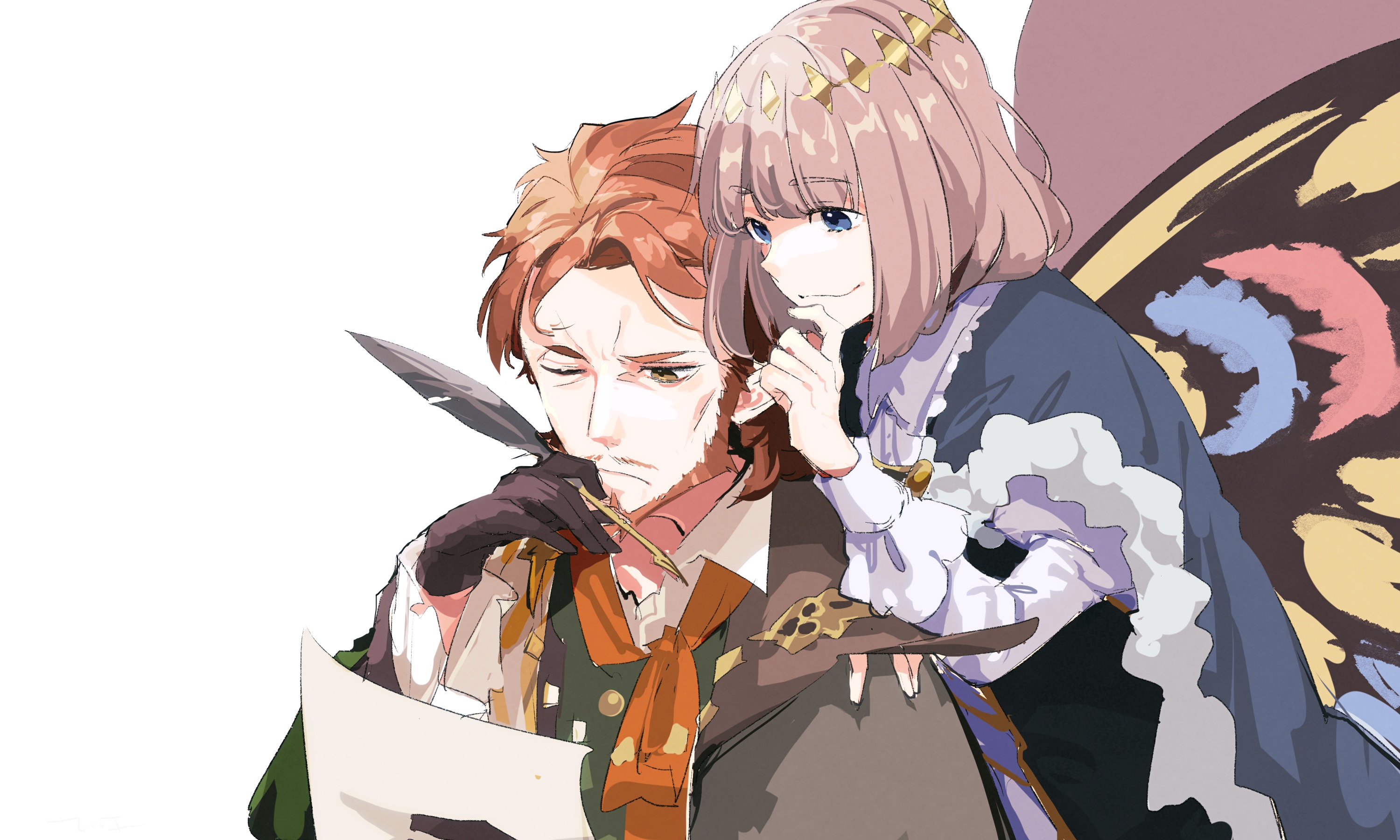 Caster and Pretender from Fate/Grand Order HD Wallpaper
