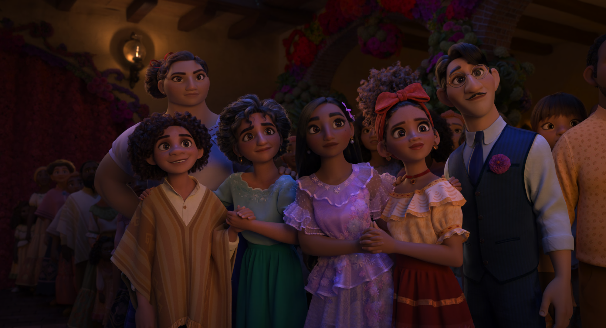 Encanto characters in a gathering HD Wallpaper
