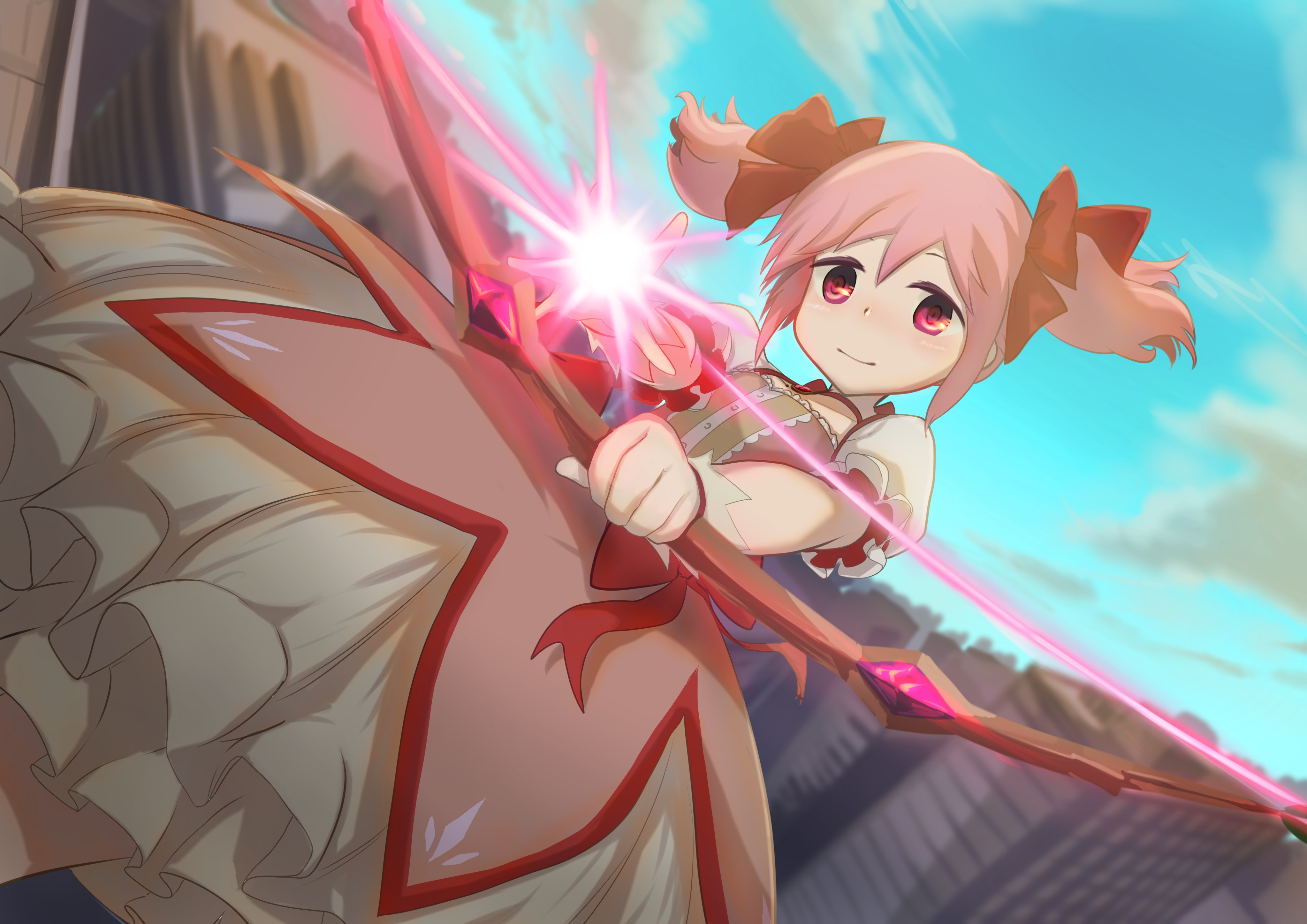 Madoka Kaname from Puella Magi Madoka Magica 4K HD Wallpaper