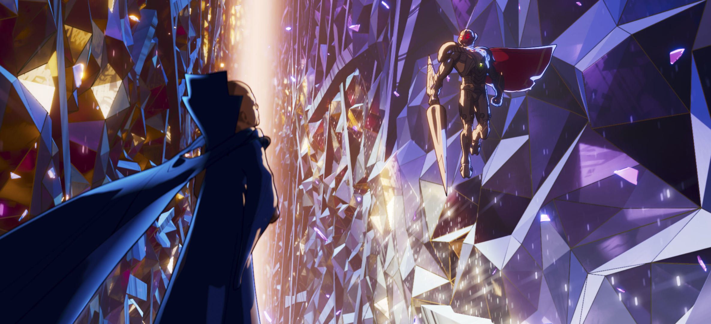 The Watcher and Ultron from What If...? HD Wallpaper