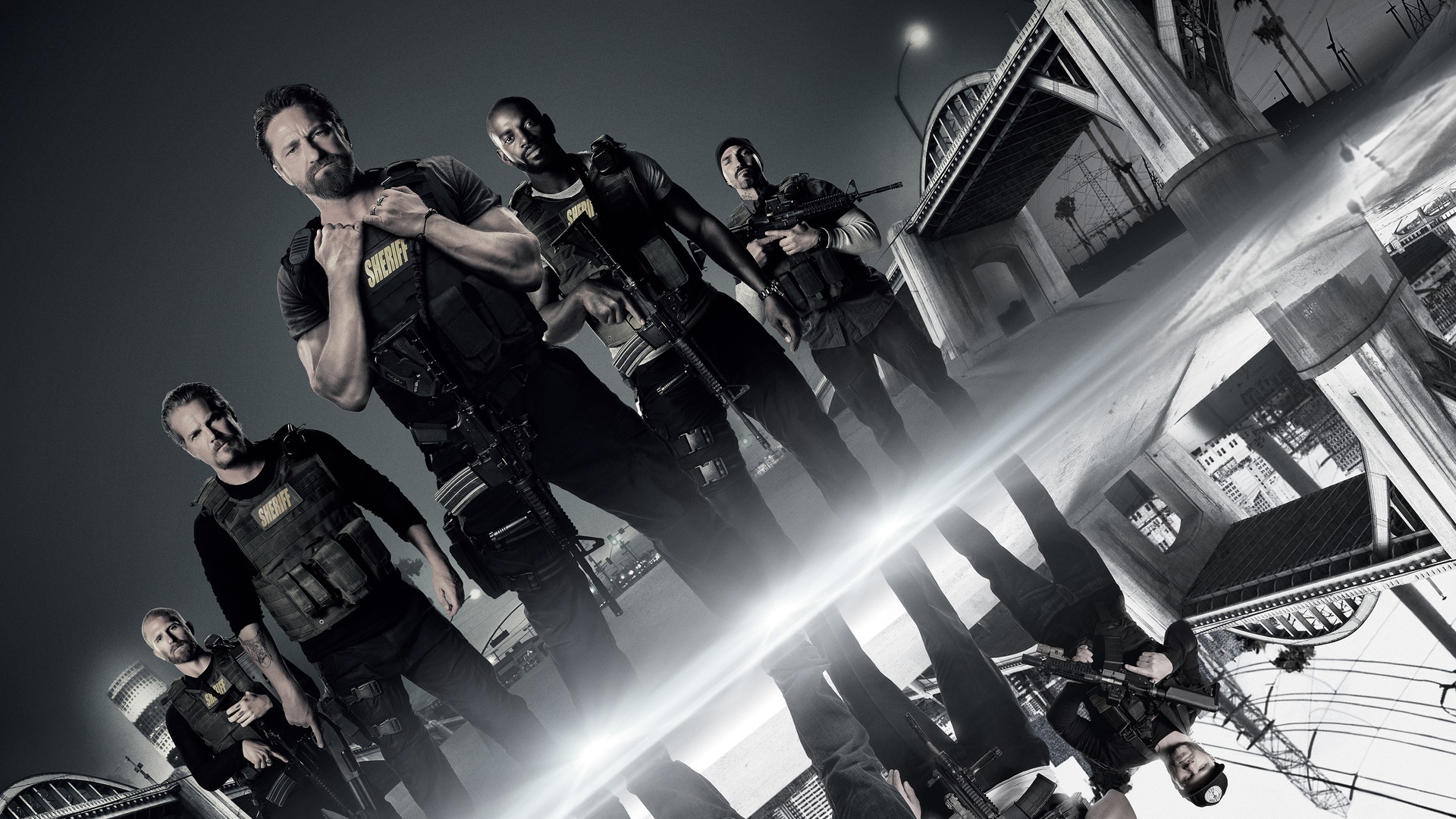 Den of Thieves Poster with Gerard Butler HD Wallpaper