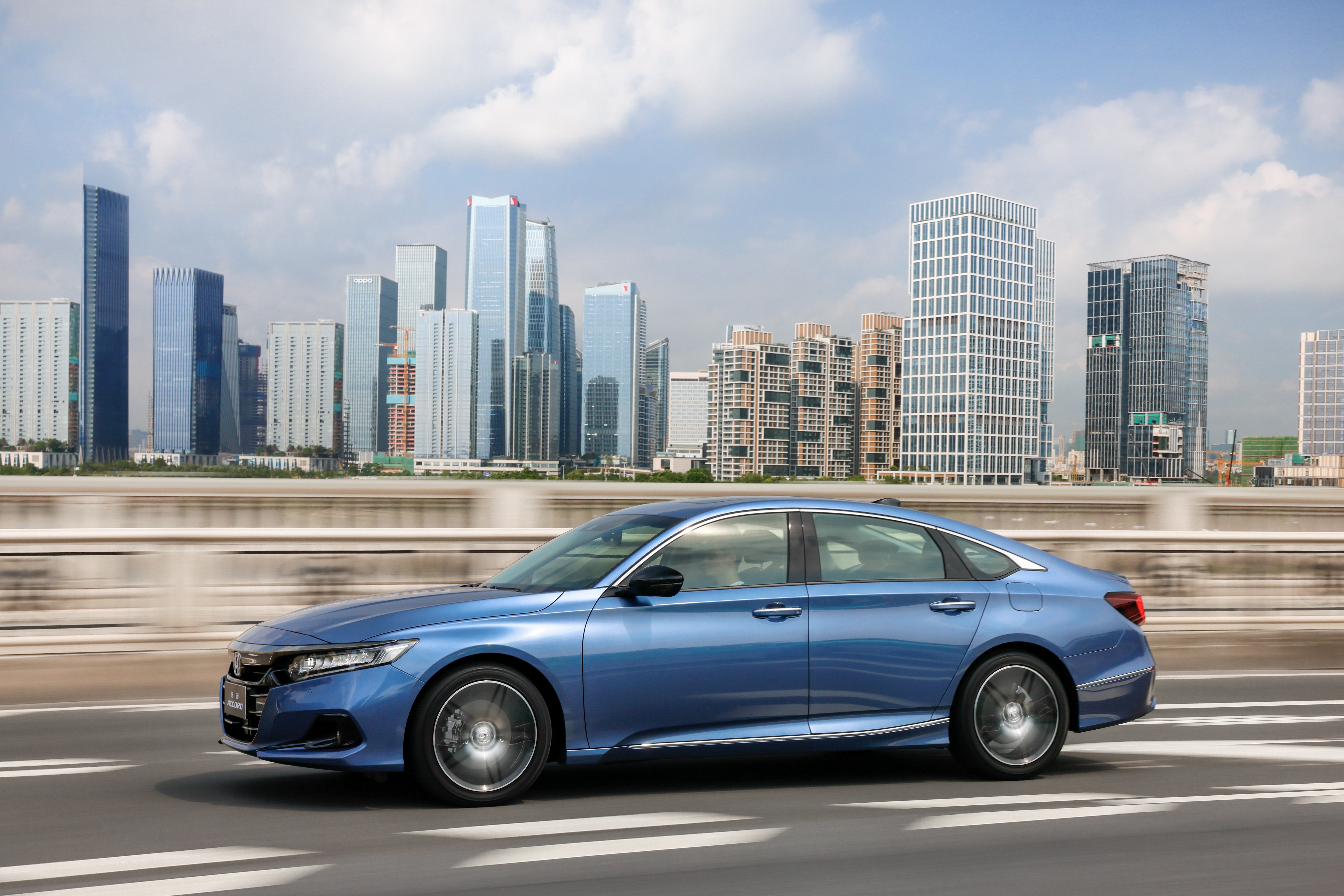 Blue Honda Accord Sport Hybrid 4K HD Wallpaper