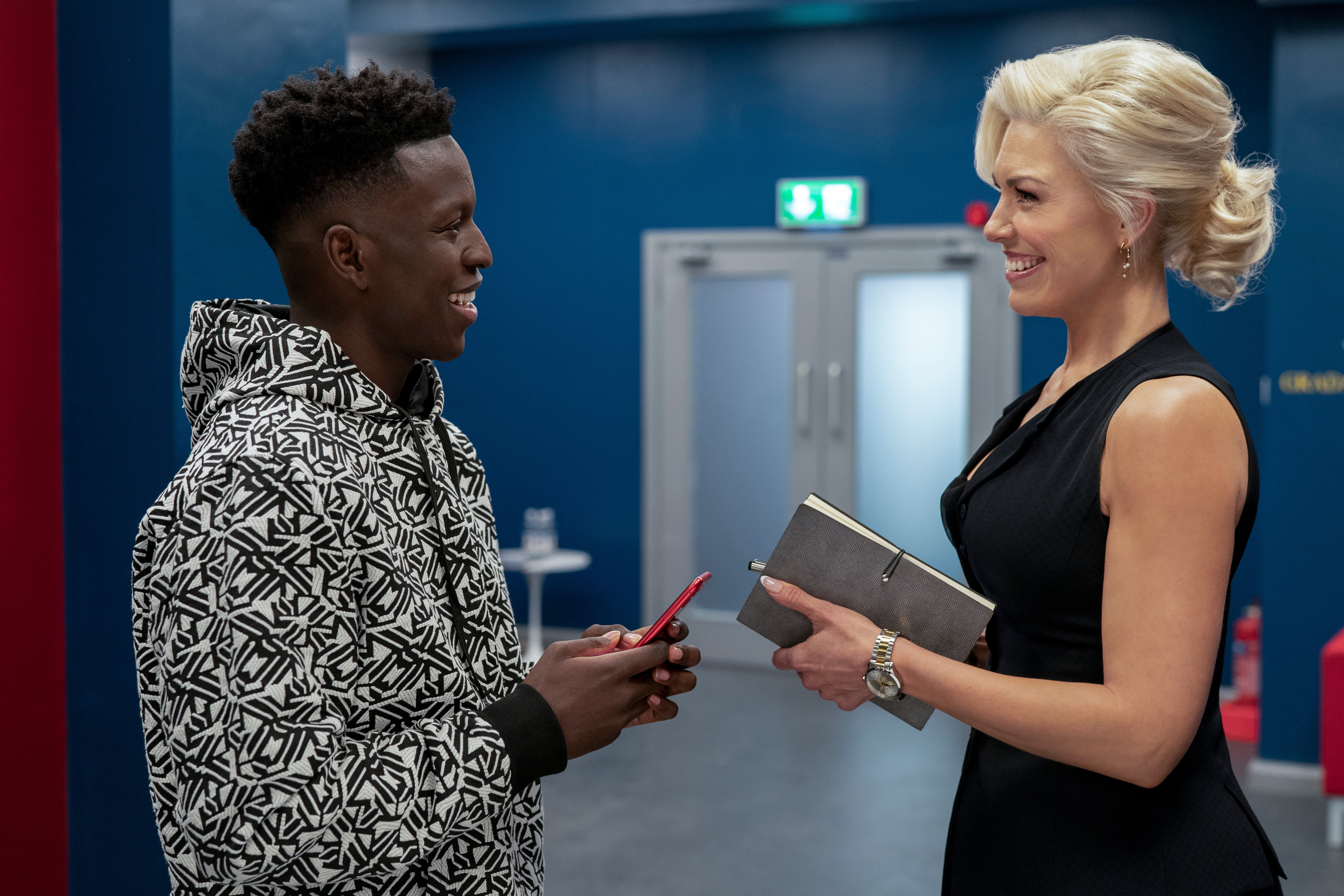 Sam Obisanya and Rebecca Welton from Ted Lasso HD Wallpaper