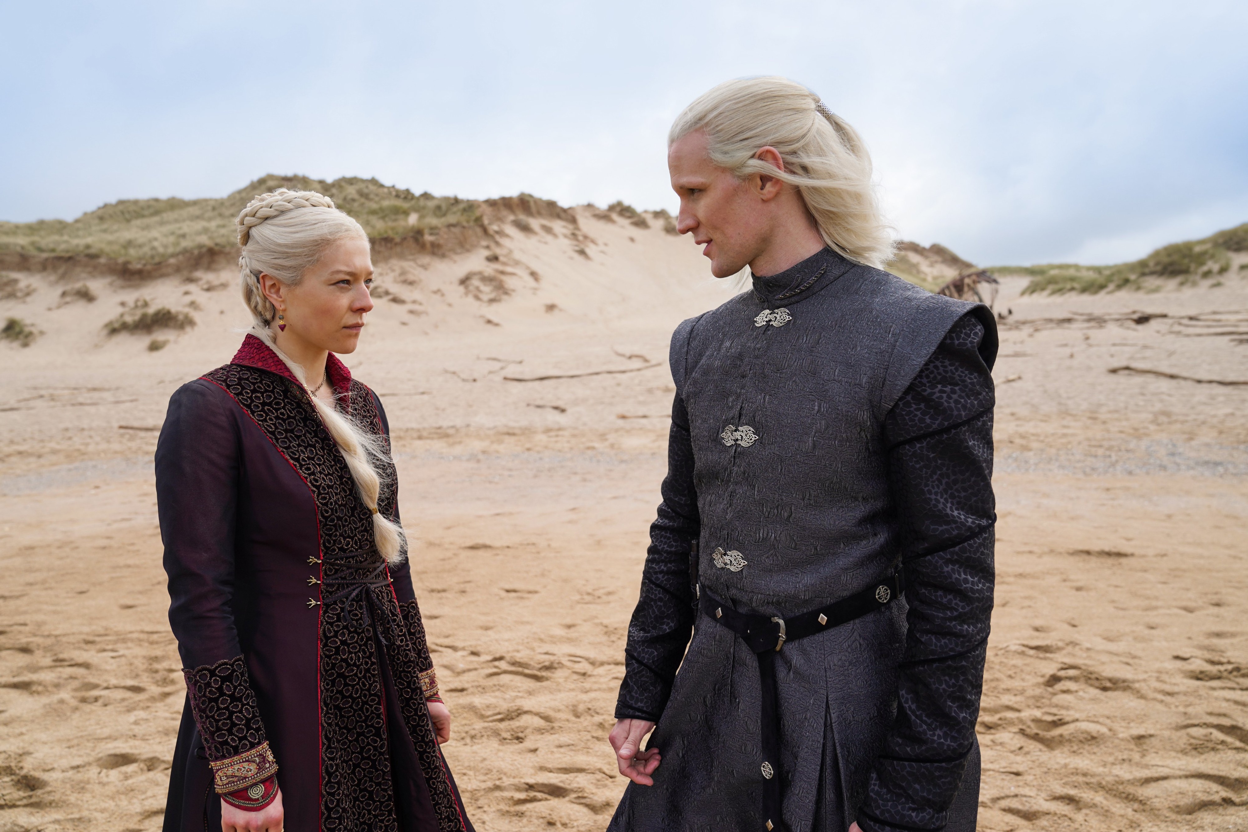 Rhaenyra Targaryen and Daemon Targaryen from House of the Dragon 4K HD Wallpaper