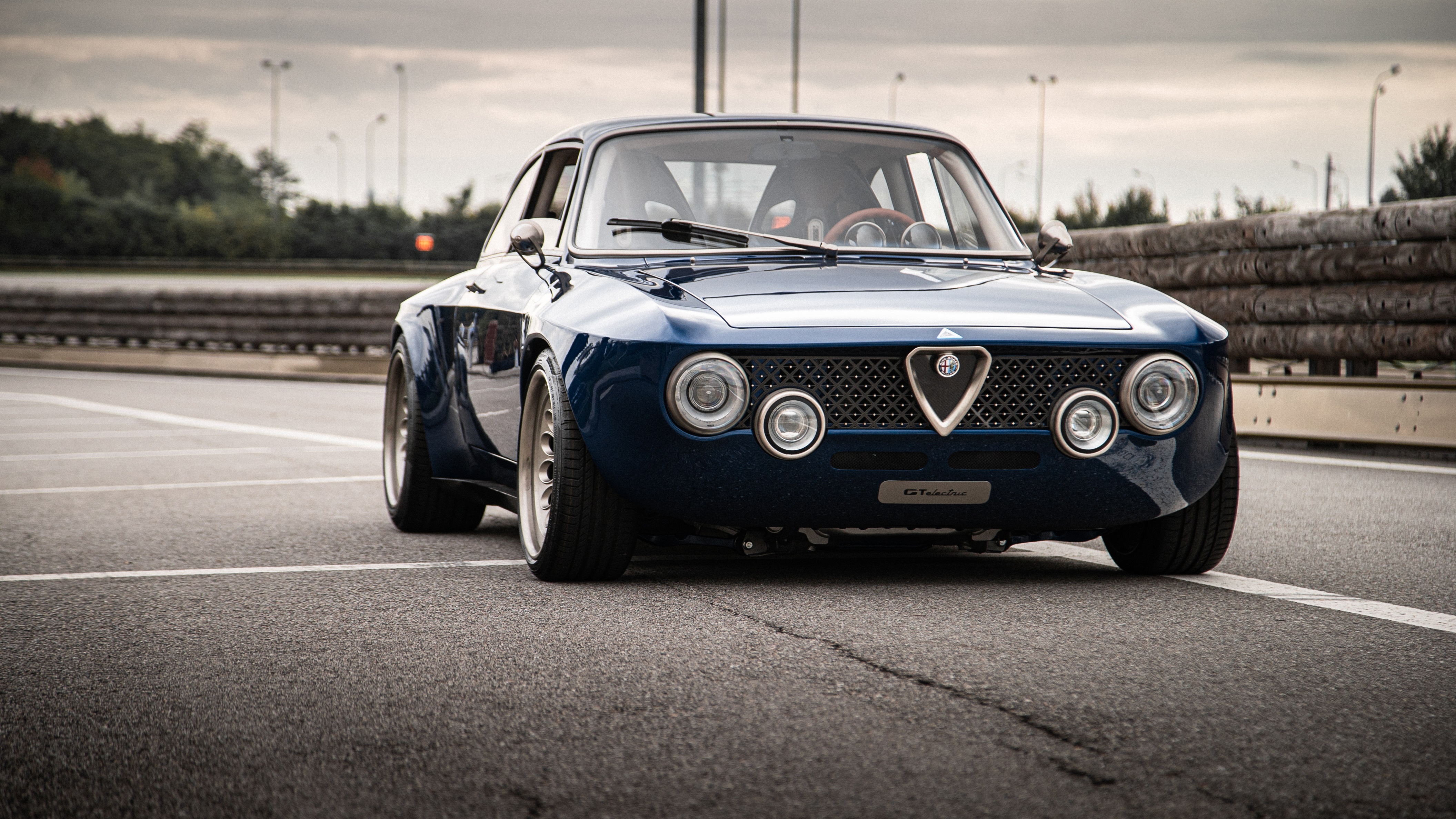 Totem Automobili GT Electric car on a track HD Wallpaper