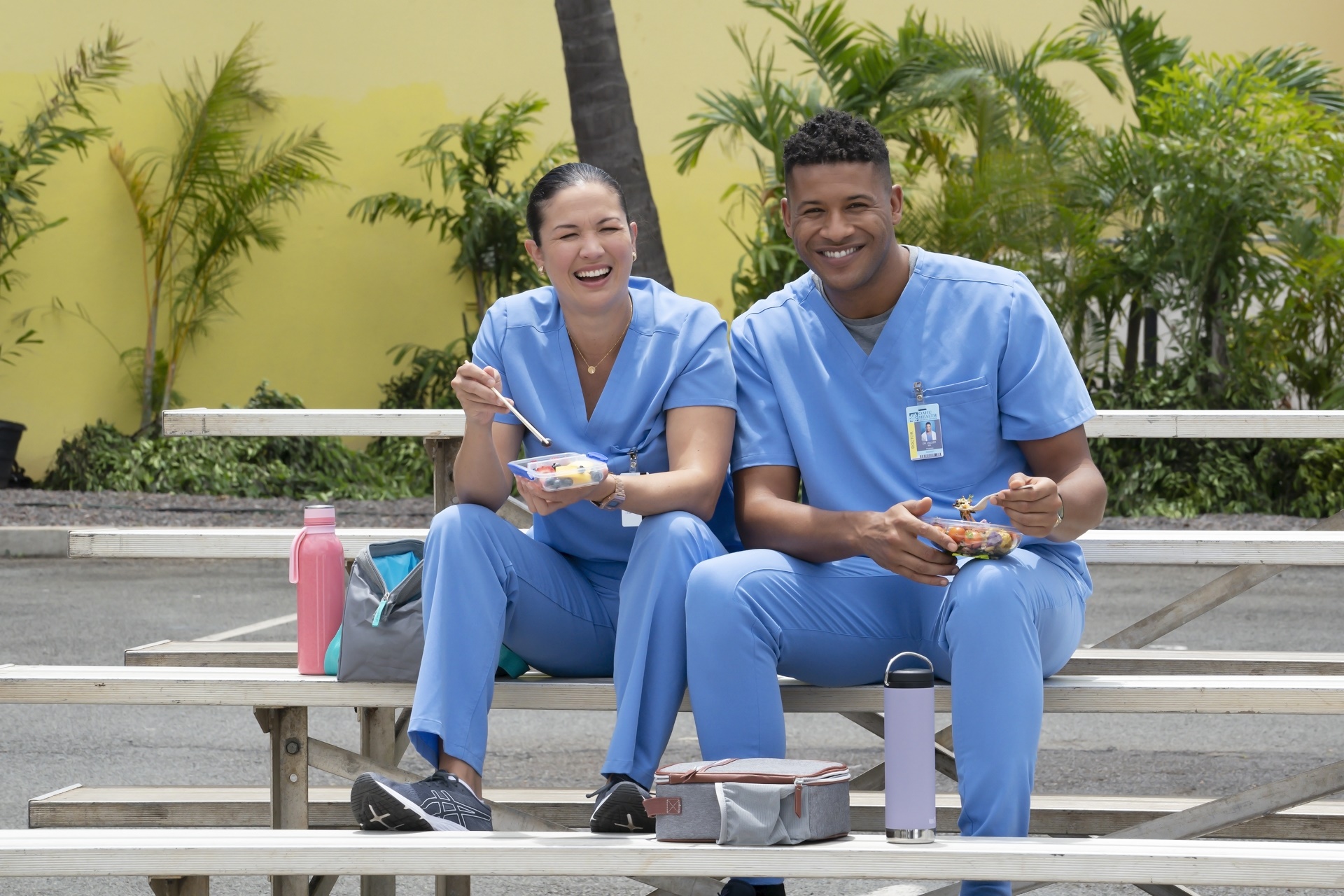 Doogie Kamealoha, M.D. with Peyton Elizabeth Lee HD Wallpaper