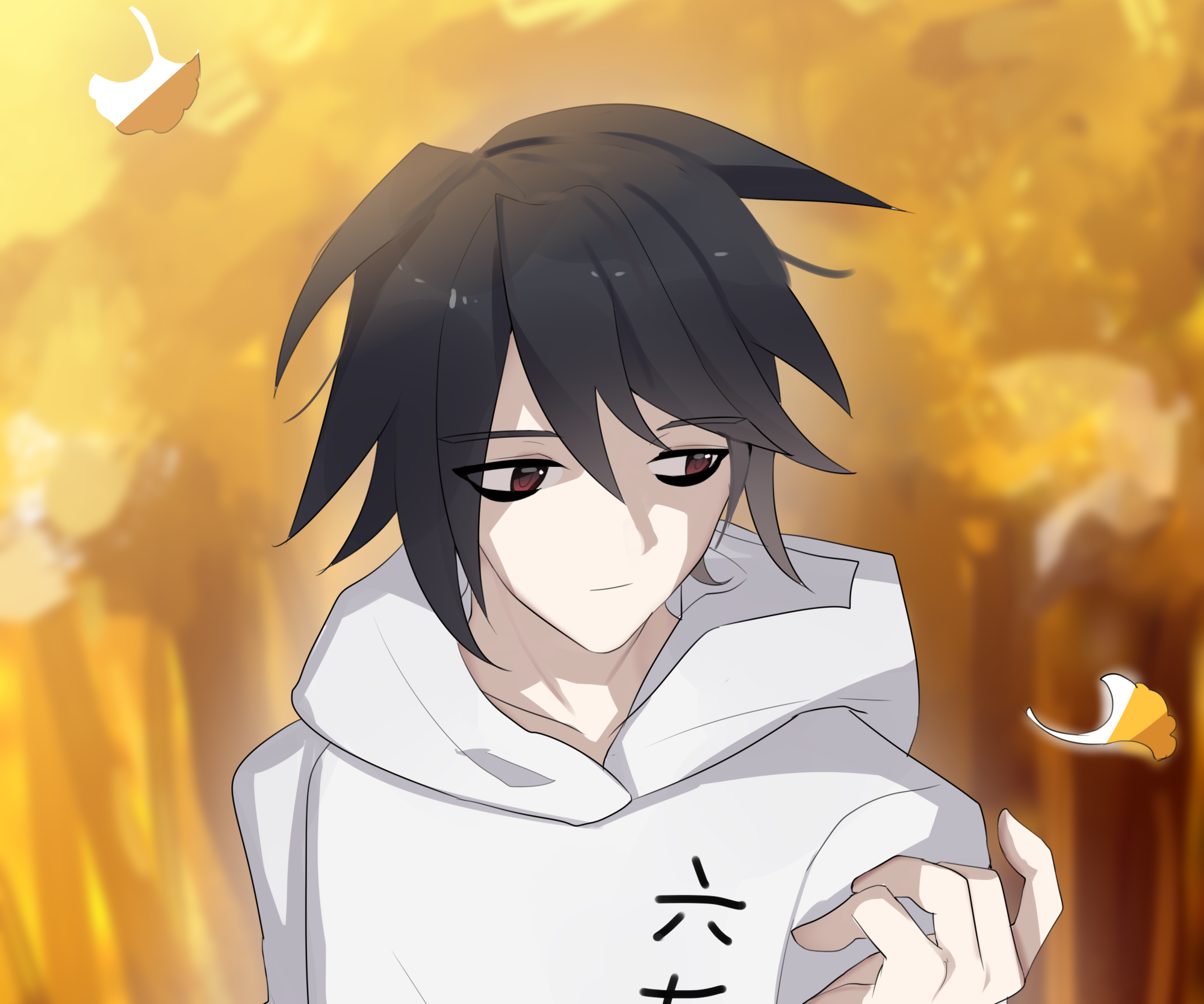 Seven from Scissor Seven in a white hoodie HD Wallpaper
