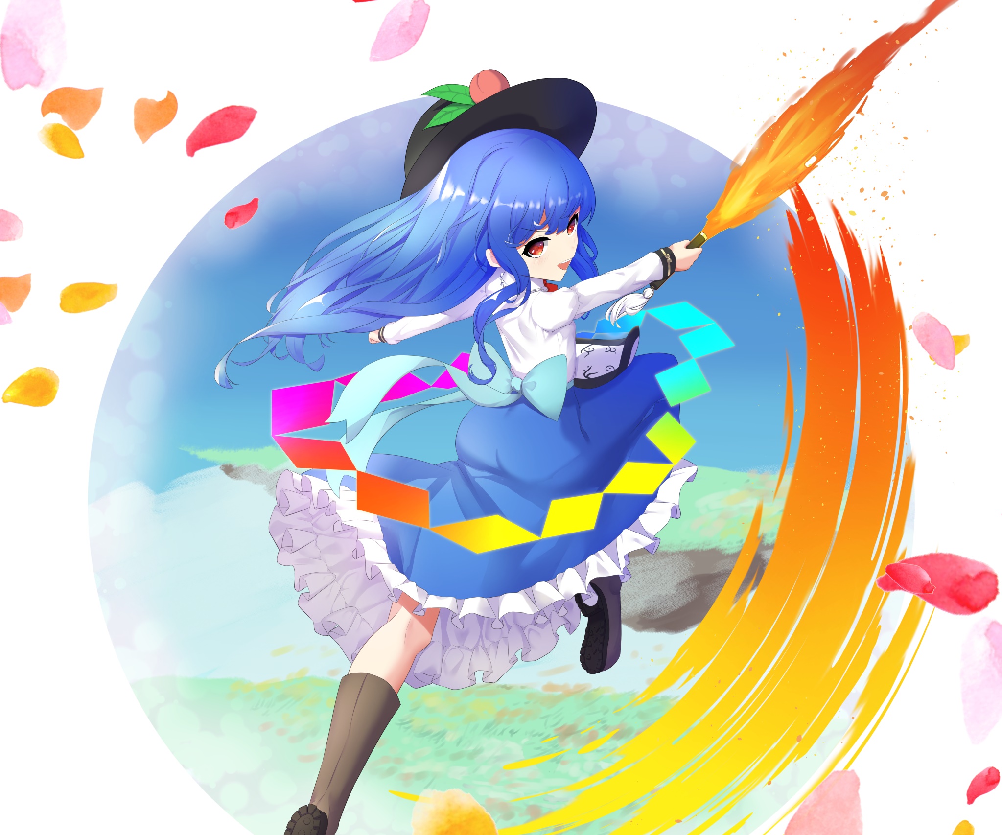 Tenshi Hinanawi from Touhou Project HD Wallpaper