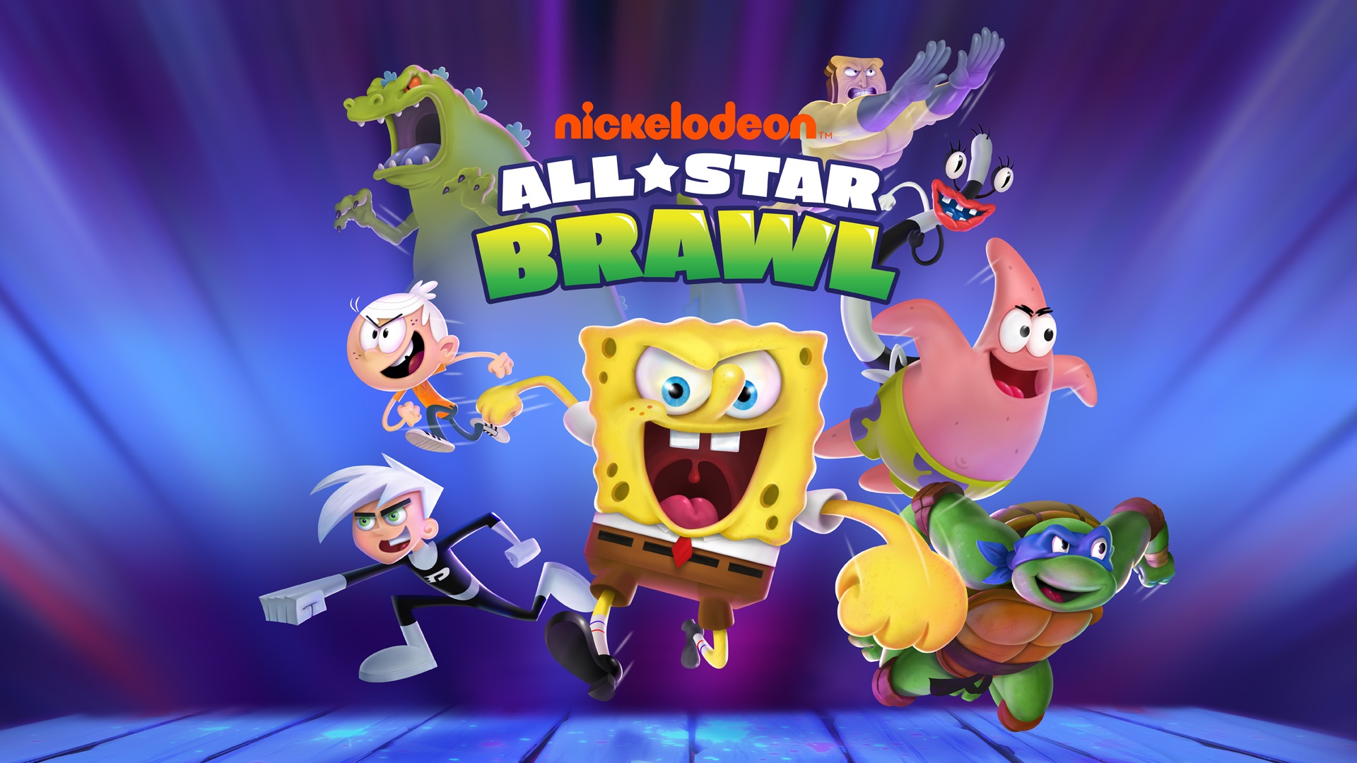 Nickelodeon All-Star Brawl Game Poster HD Wallpaper