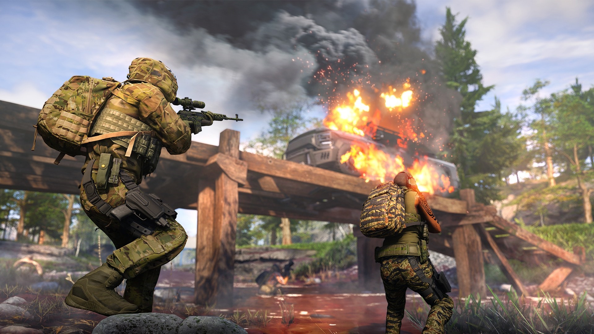 Tom Clancy's Ghost Recon Frontline soldiers in combat HD Wallpaper