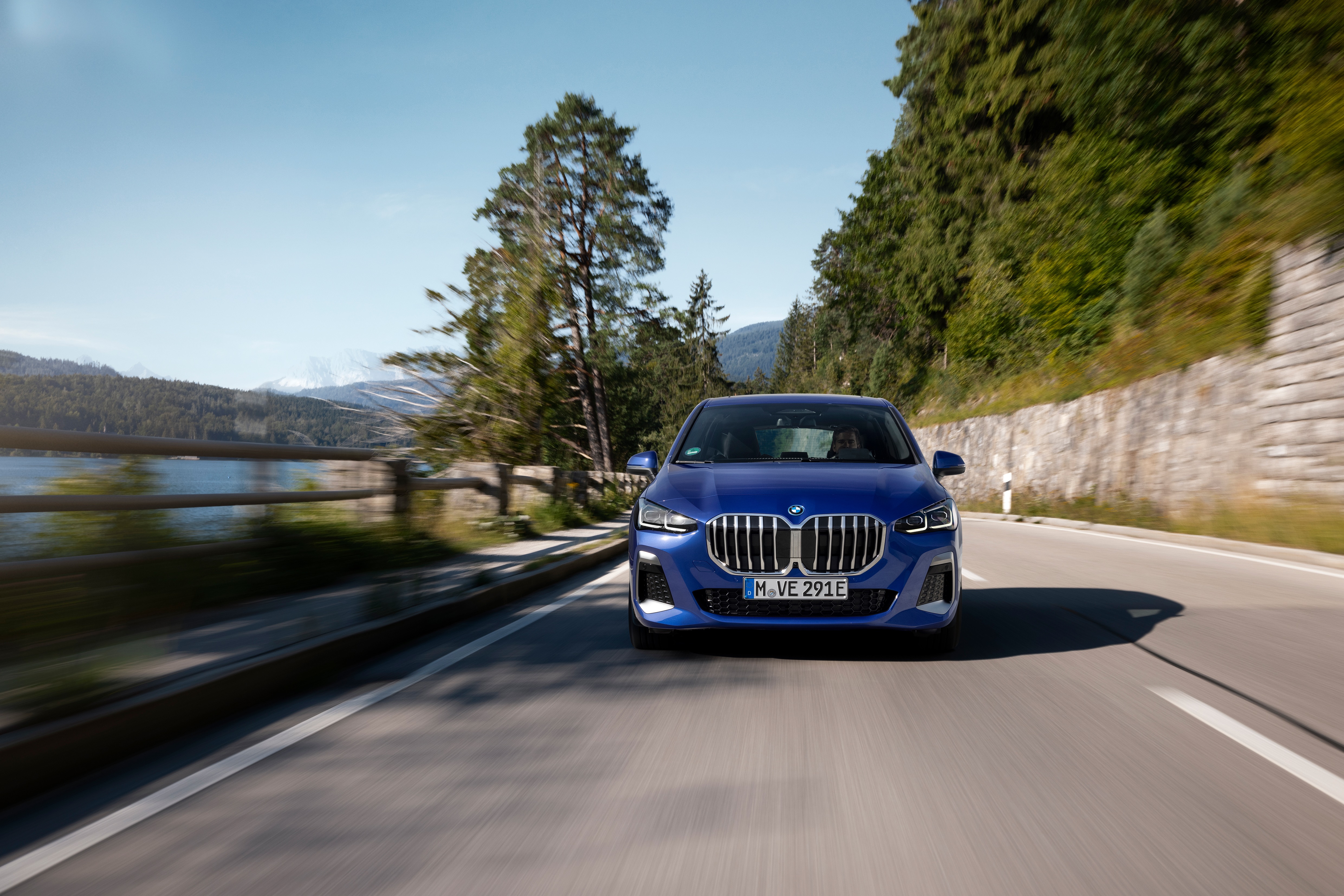 Blue BMW 230e XDrive Active Tourer M Sport 4K HD Wallpaper