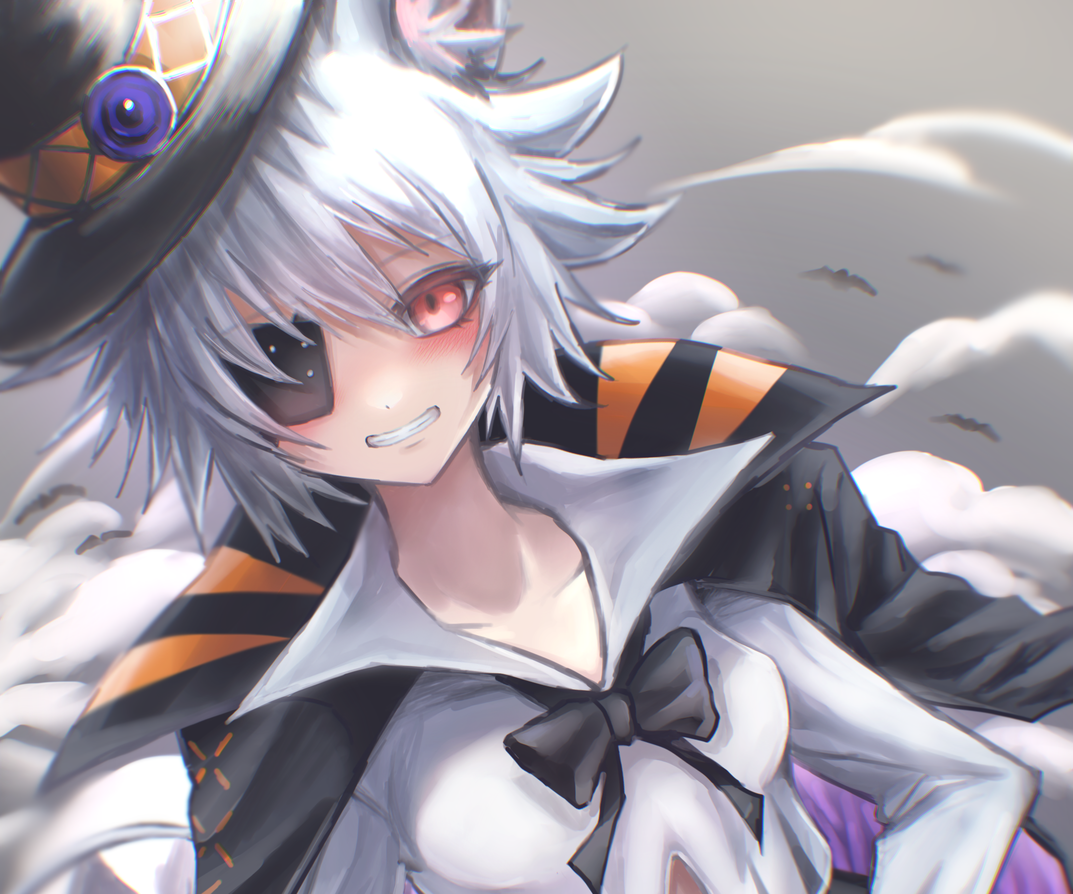Click from Arknights in Halloween costume HD Wallpaper