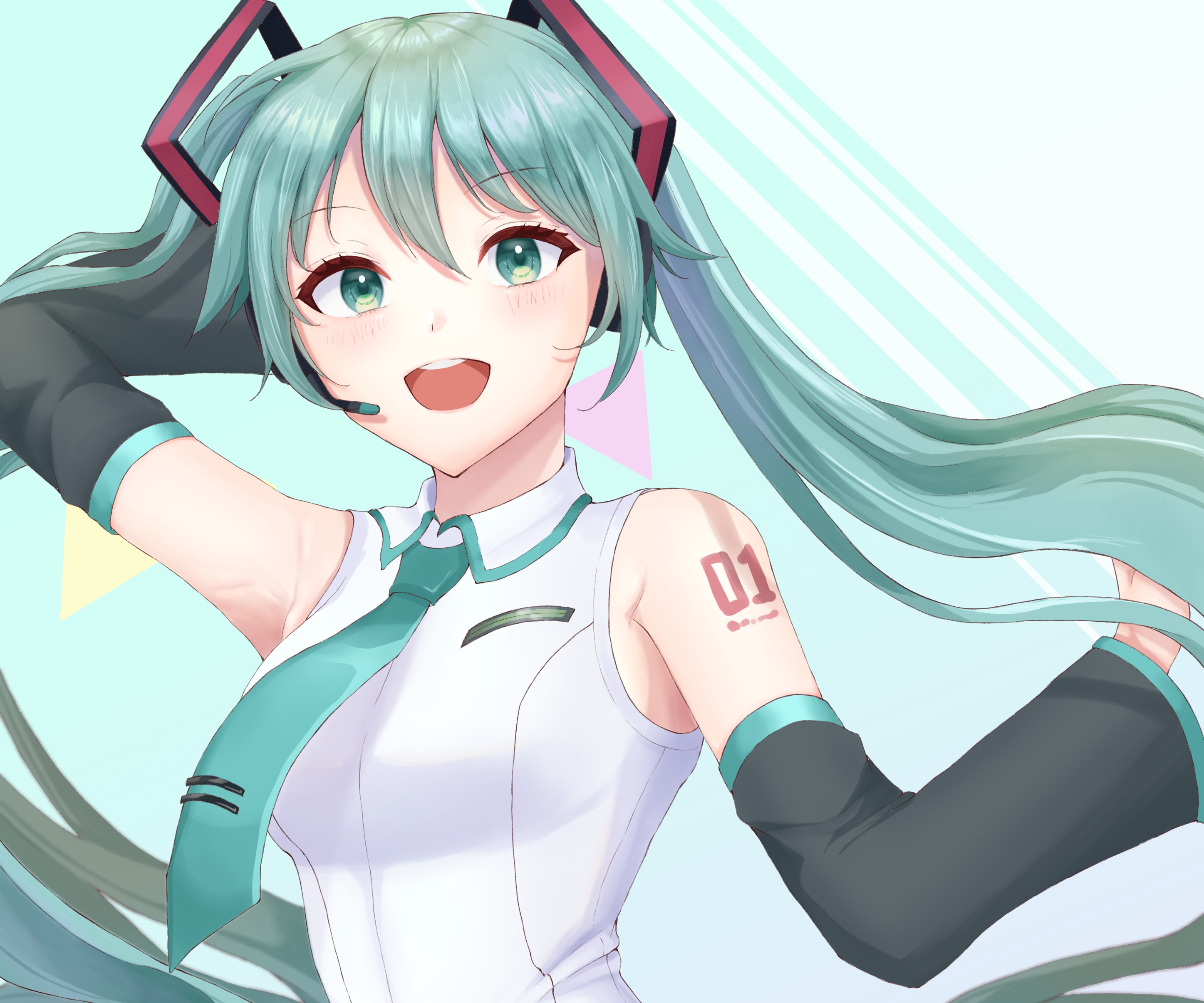 Hatsune Miku from Vocaloid HD Wallpaper