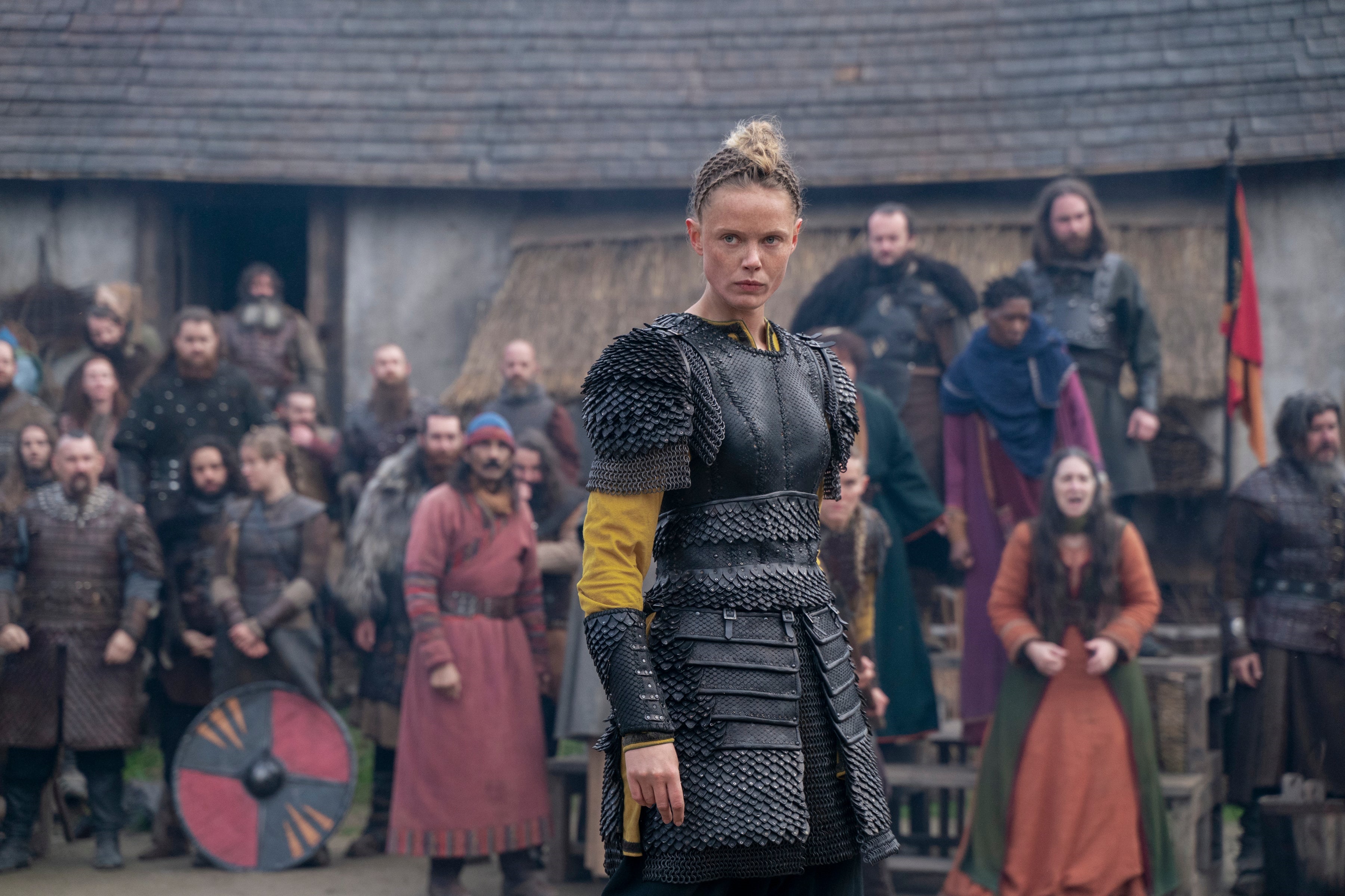 Frida Gustavsson as Freydis Eiriksdottir in Vikings: Valhalla HD Wallpaper