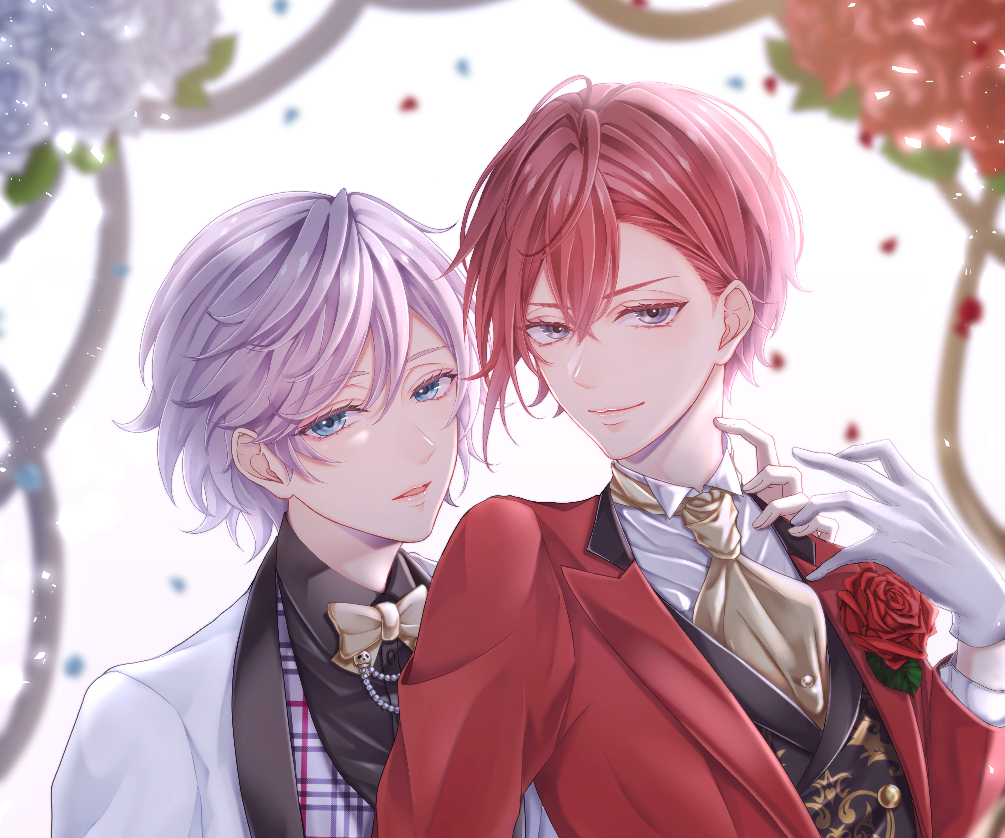 Epel Felmier and Riddle Rosehearts from Twisted Wonderland HD Wallpaper