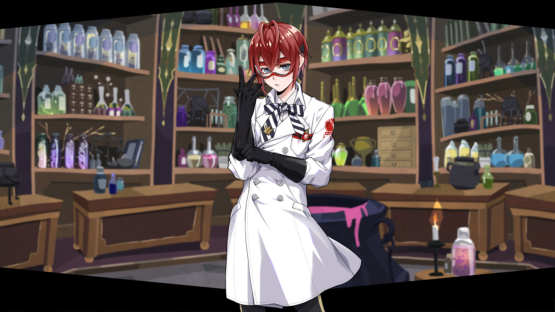 Riddle Rosehearts from Twisted Wonderland in a laboratory HD Wallpaper