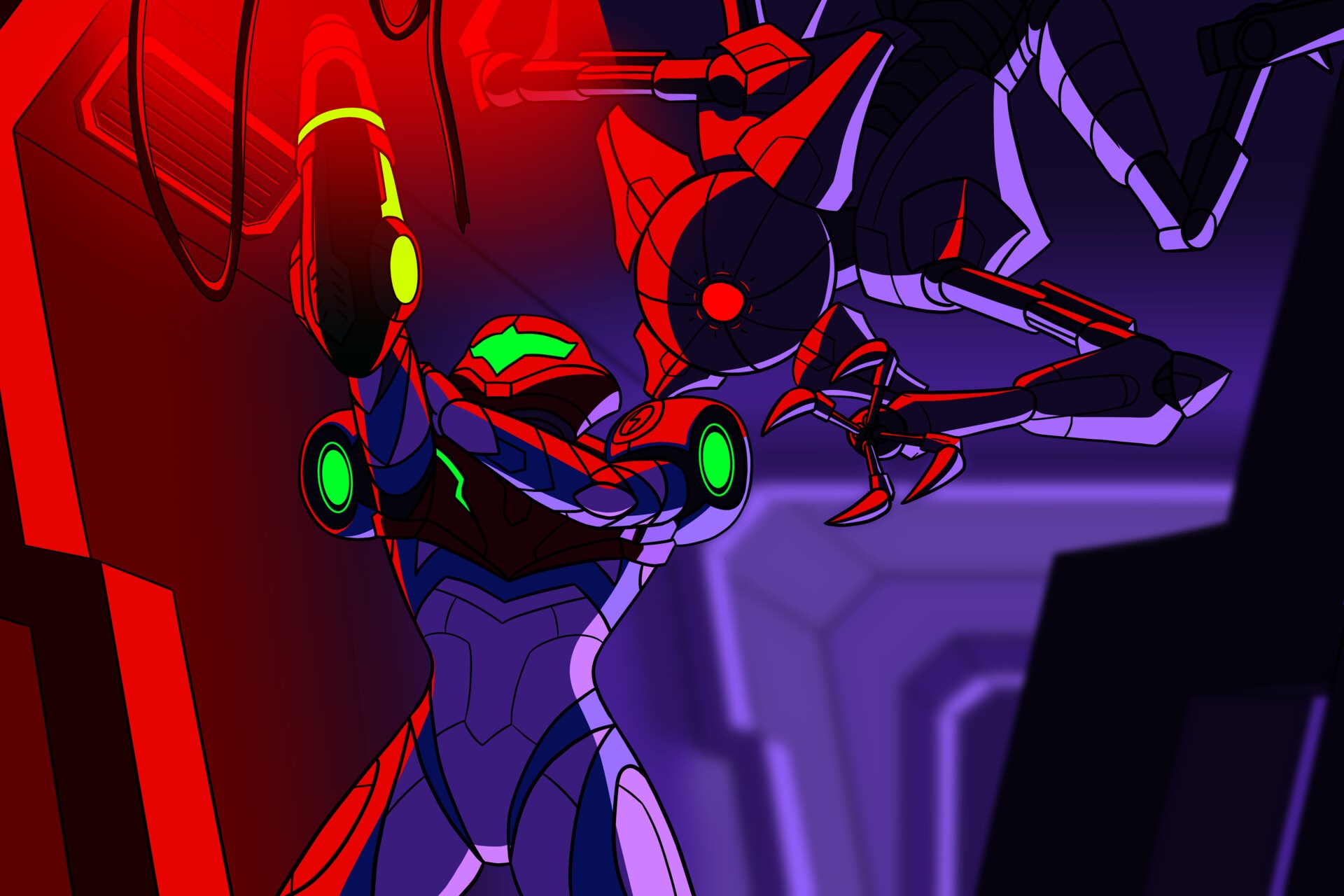 Samus Aran from Metroid Dread HD Wallpaper
