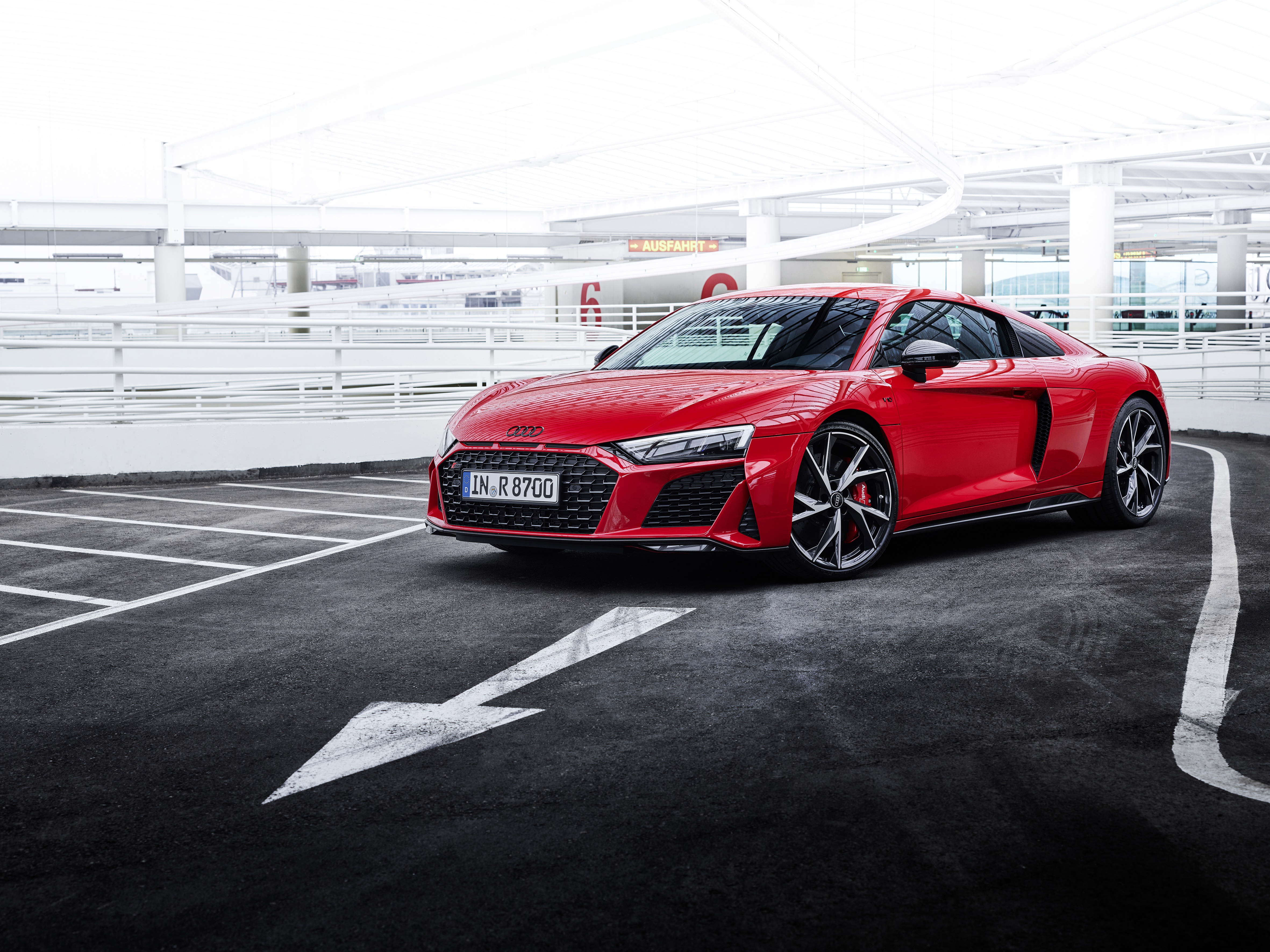 Red Audi R8 GT Spyder 4K HD Wallpaper