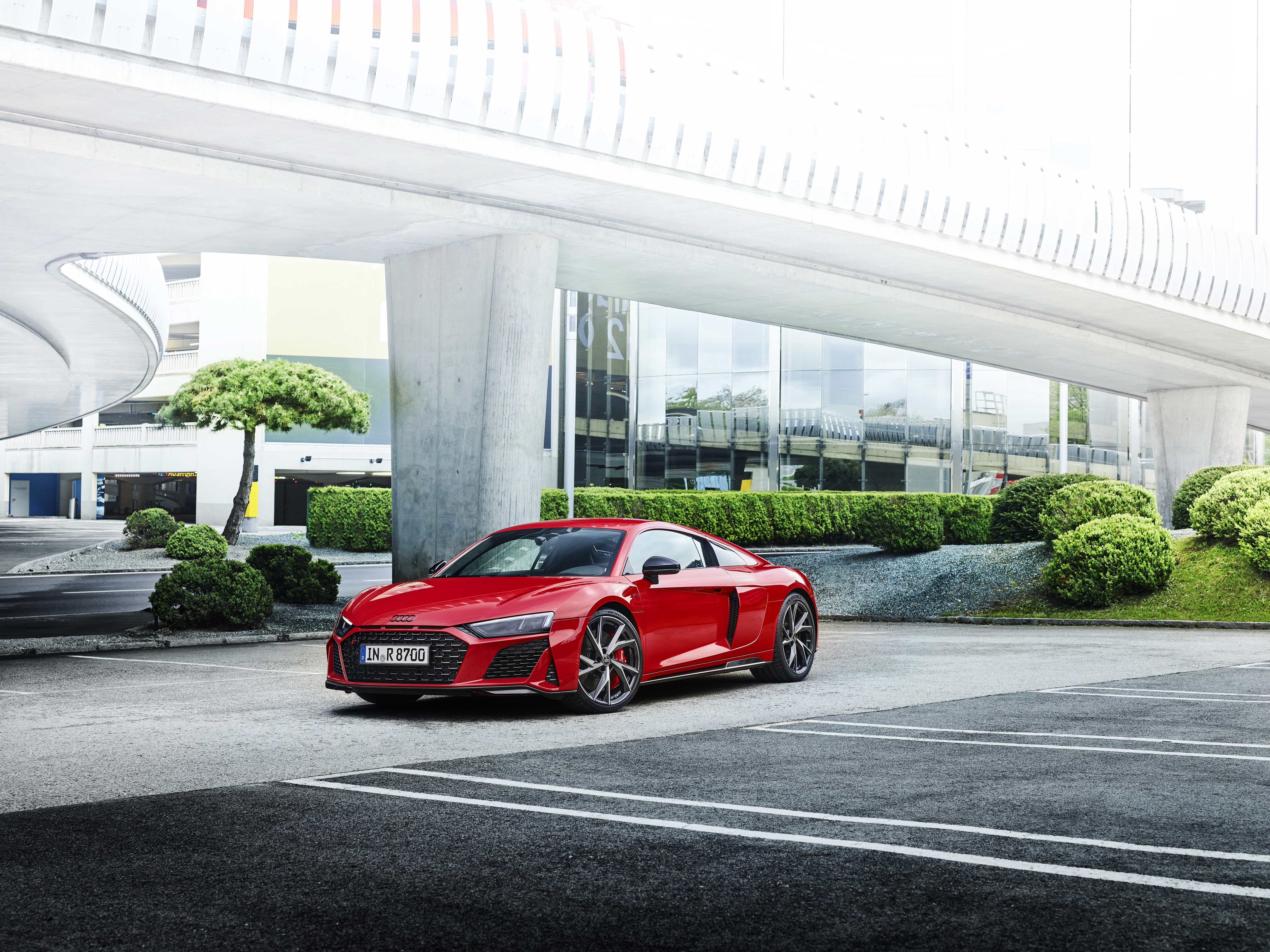 Red Audi R8 GT Spyder 4K HD Wallpaper