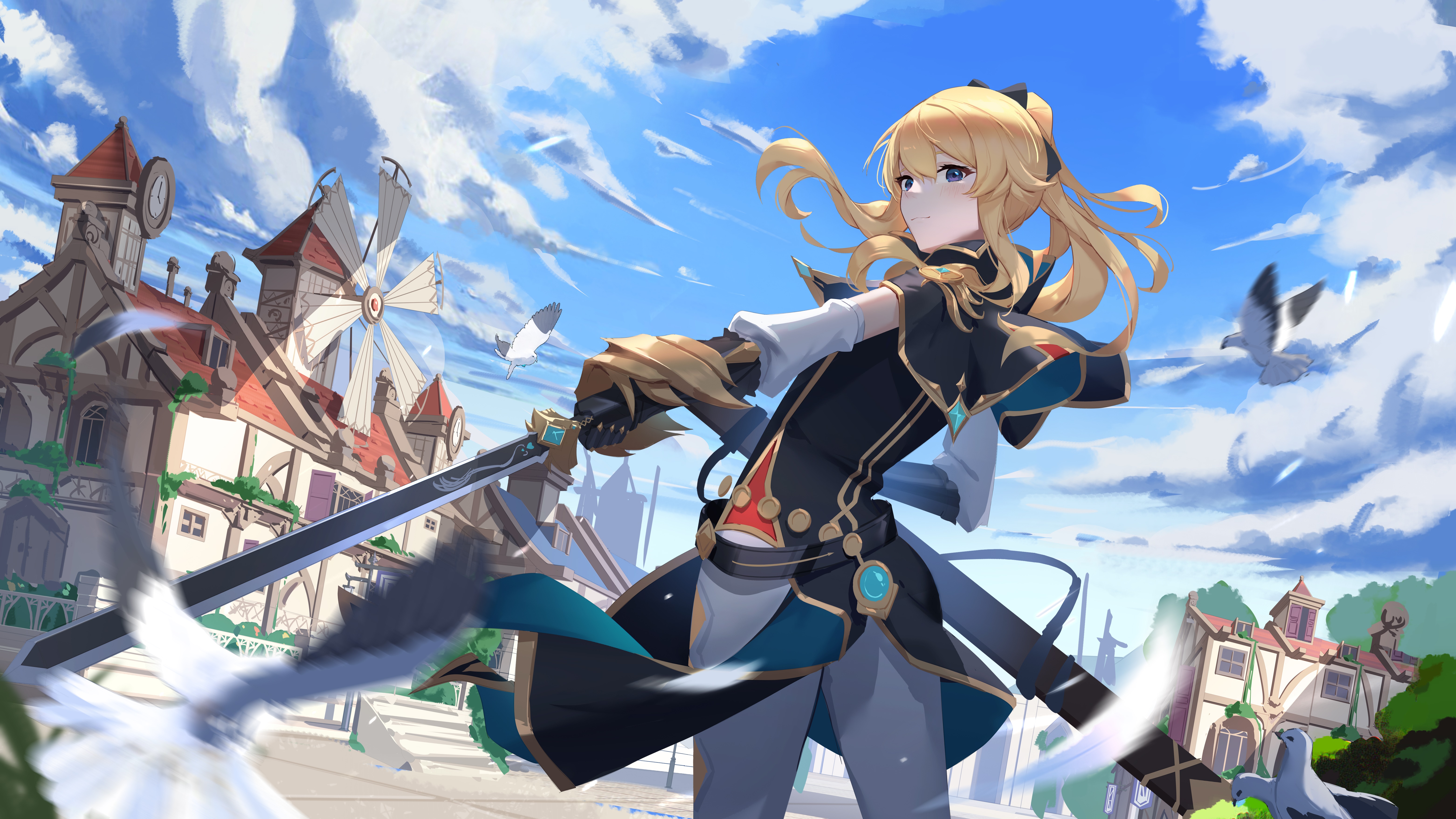 Jean from Genshin Impact 4K HD Wallpaper