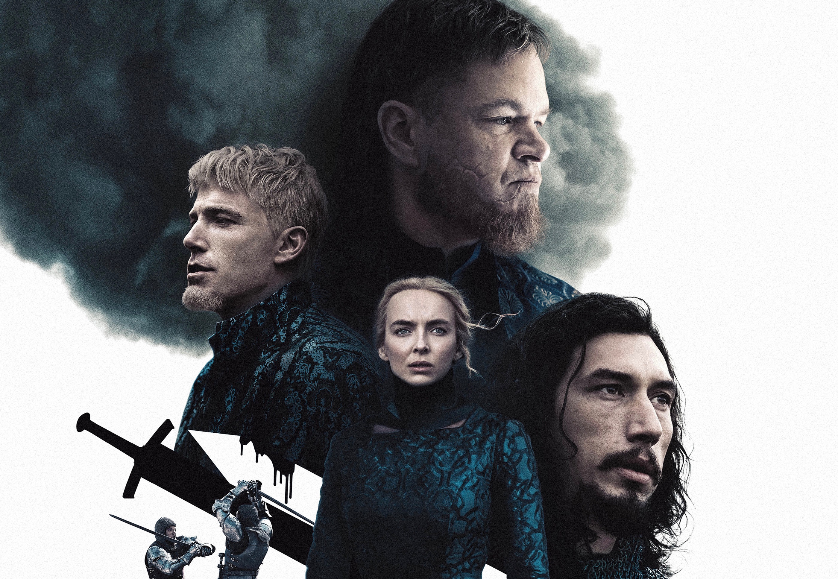 The Last Duel: Ben Affleck, Matt Damon, Jodie Comer, Adam Driver HD Wallpaper