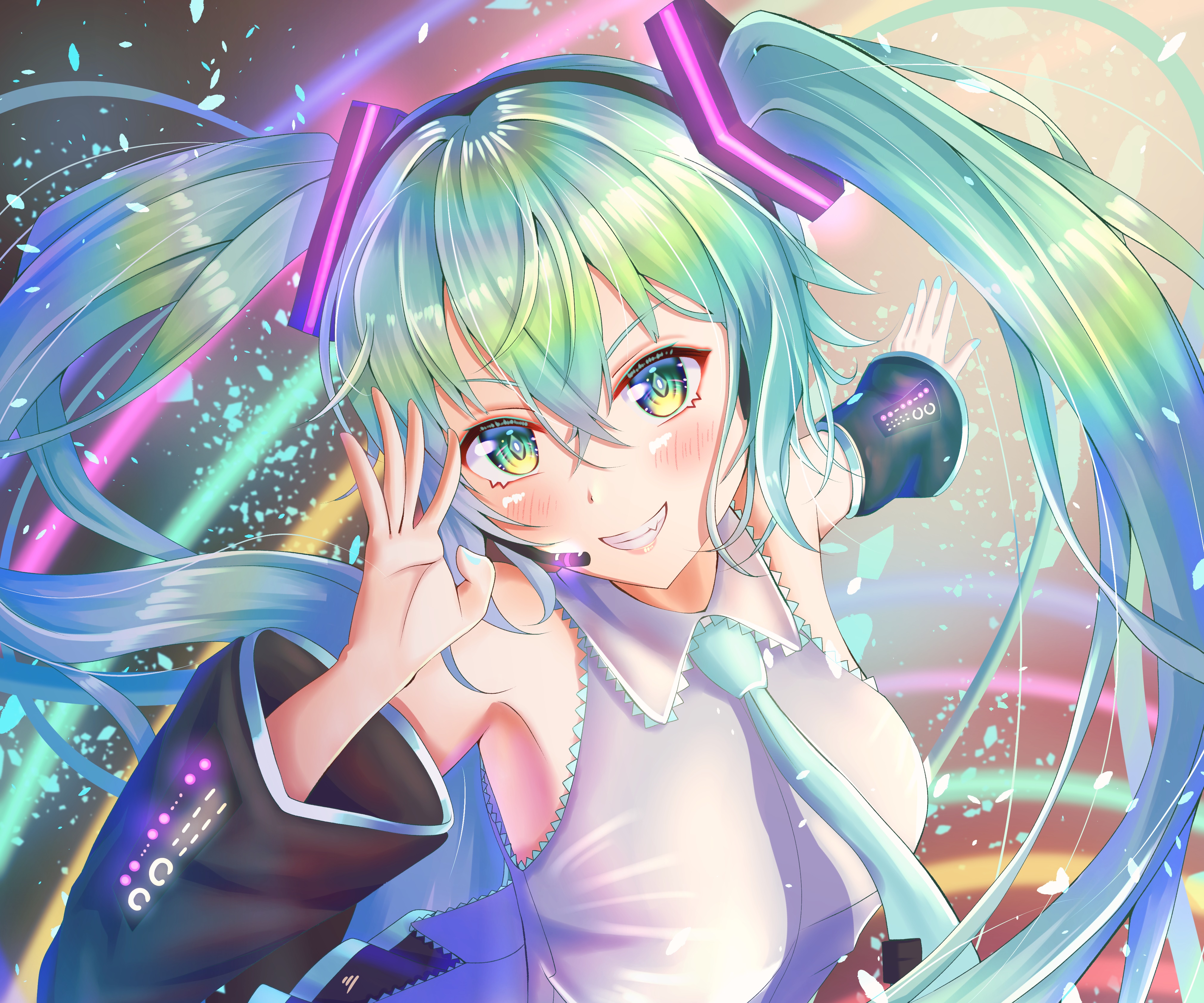 Hatsune Miku Vocaloid 4K HD Wallpaper