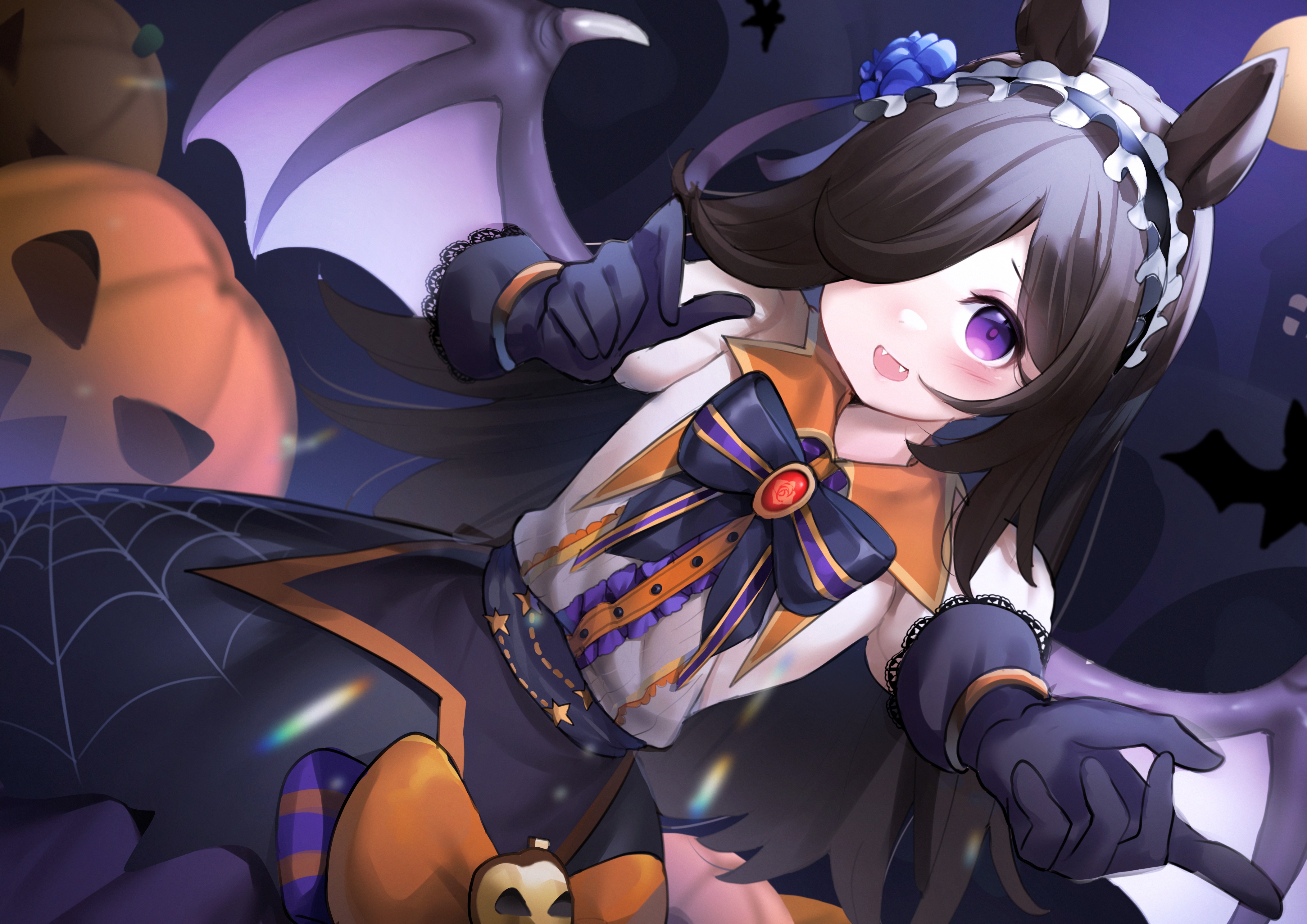 Rice Shower from Uma Musume: Pretty Derby Halloween HD Wallpaper