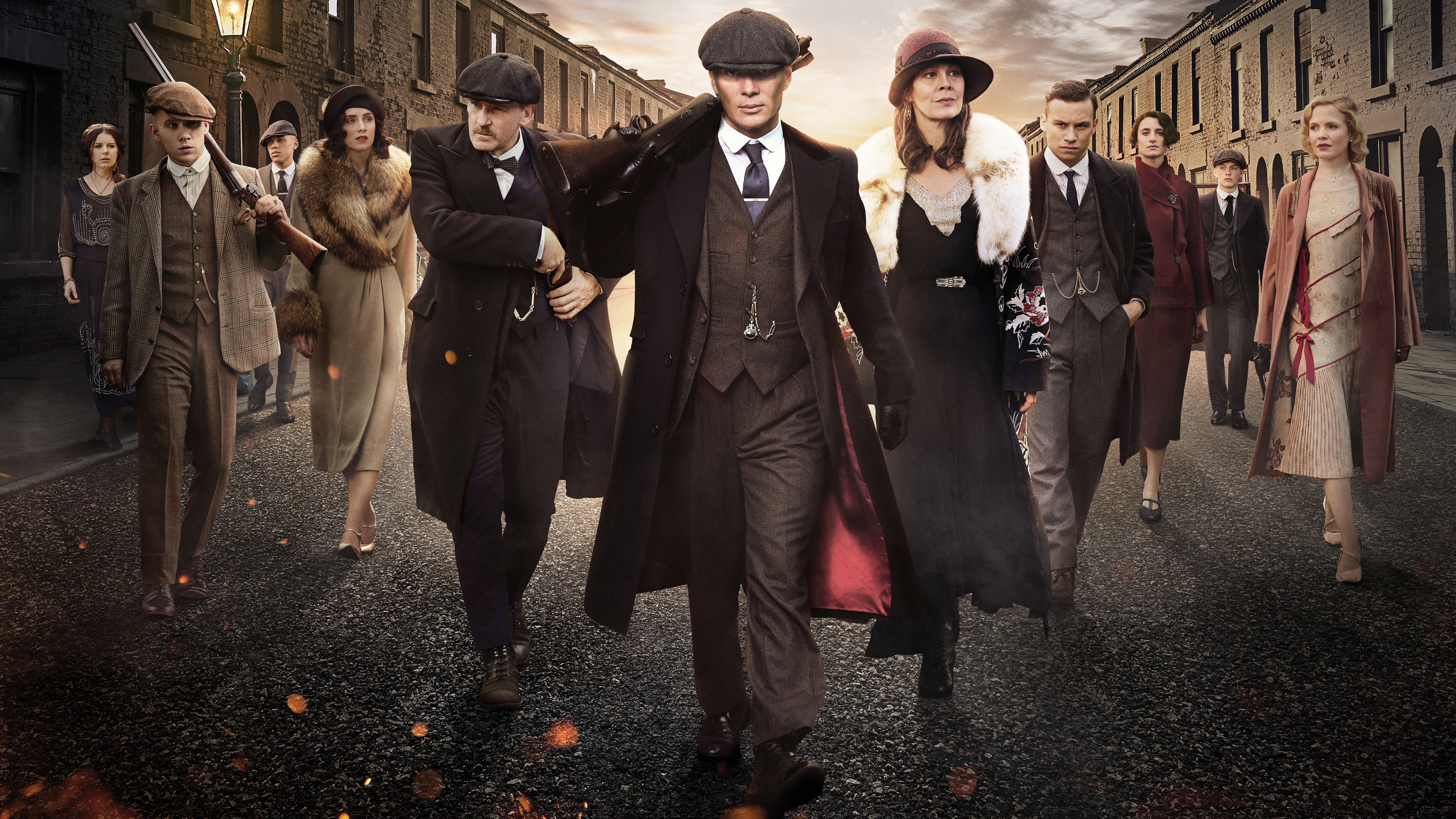 Peaky Blinders 4K: Thomas Shelby and group on street HD Wallpaper