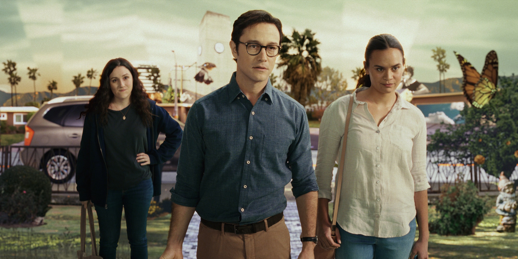 Joseph Gordon-Levitt, Emily Tremaine, and Shannon Woodward in Mr. Corman HD Wallpaper