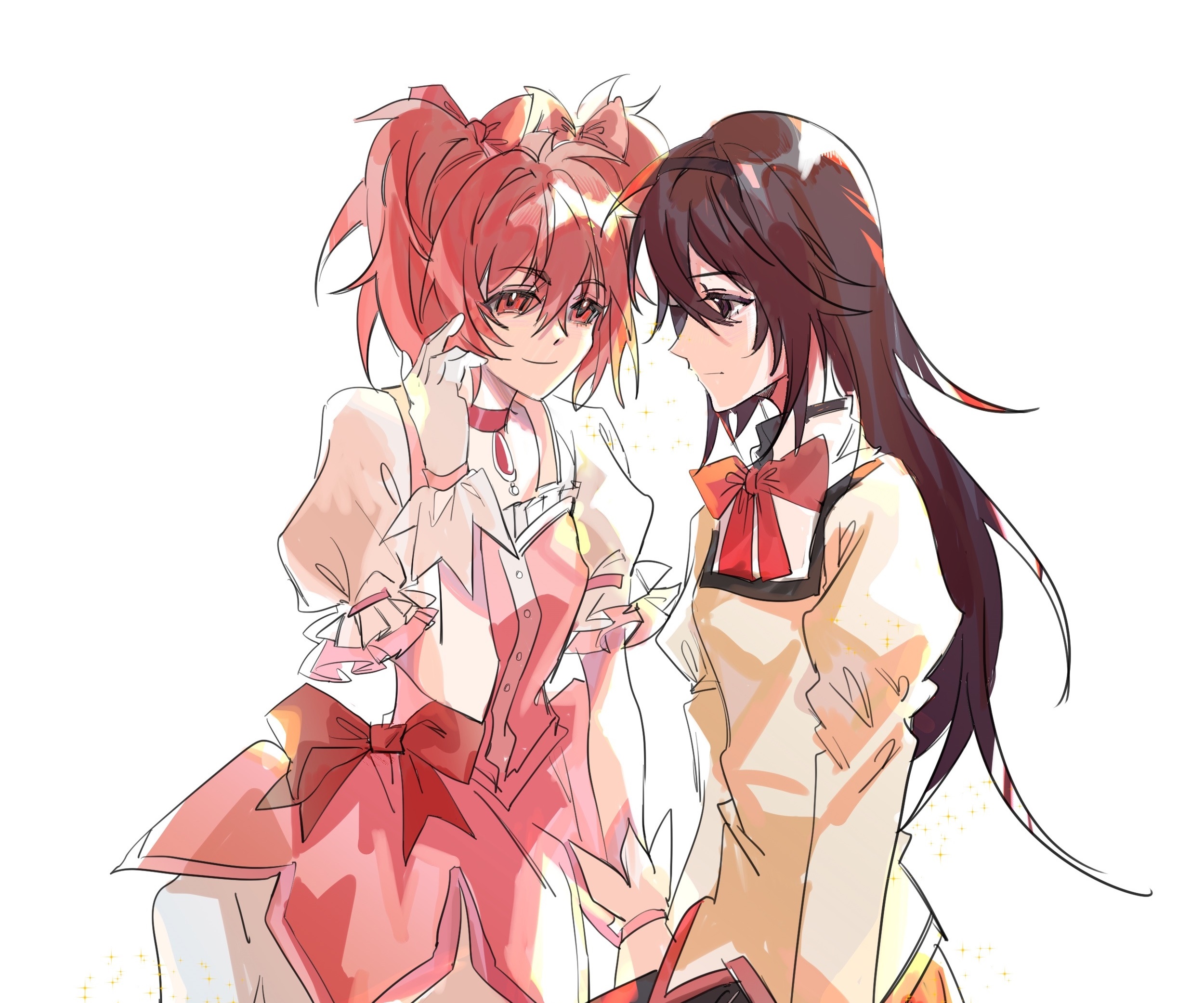 Madoka Kaname and Homura Akemi from Puella Magi Madoka Magica HD Wallpaper