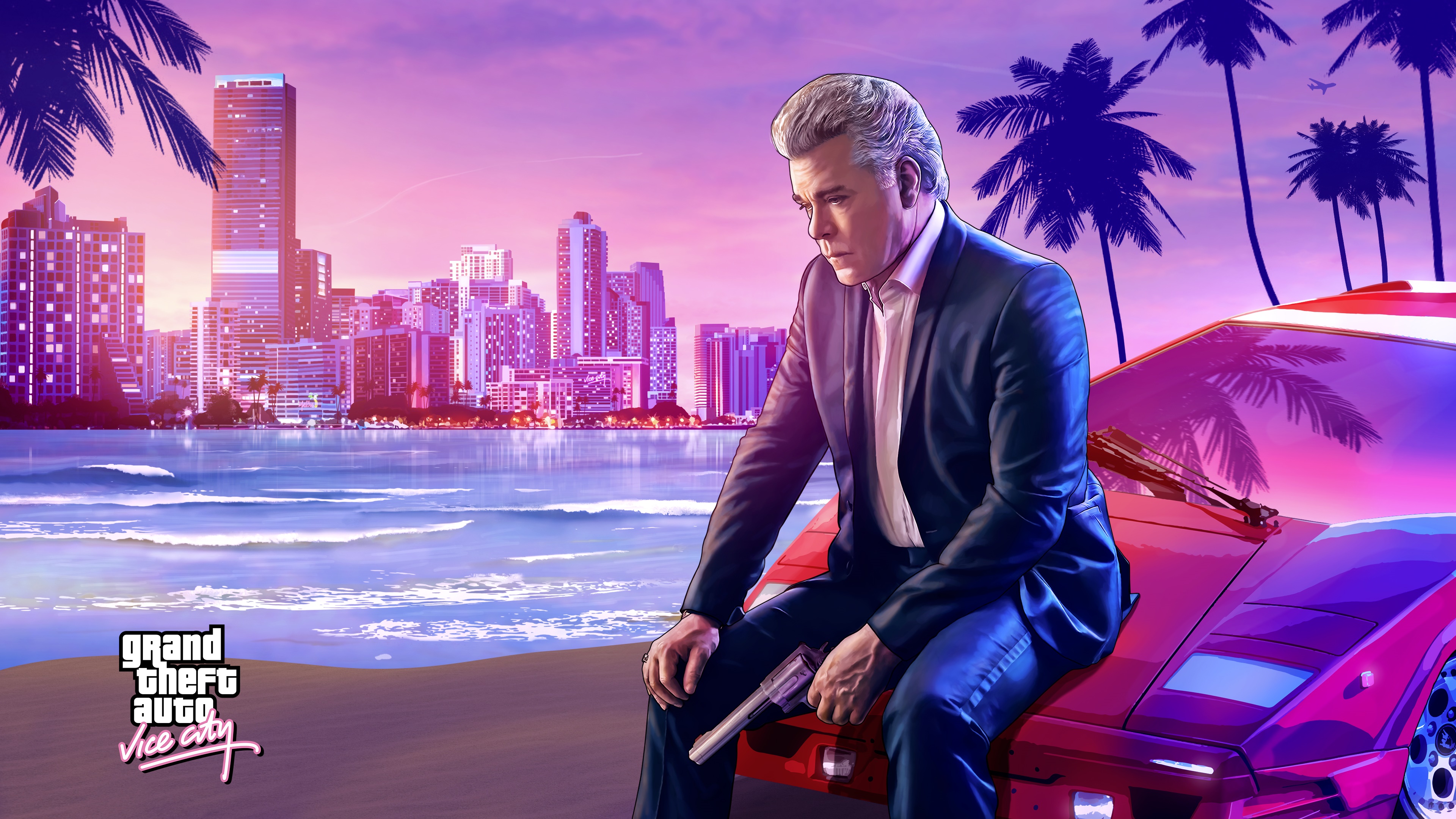 Tommy Vercetti from Grand Theft Auto: Vice City 4K HD Wallpaper