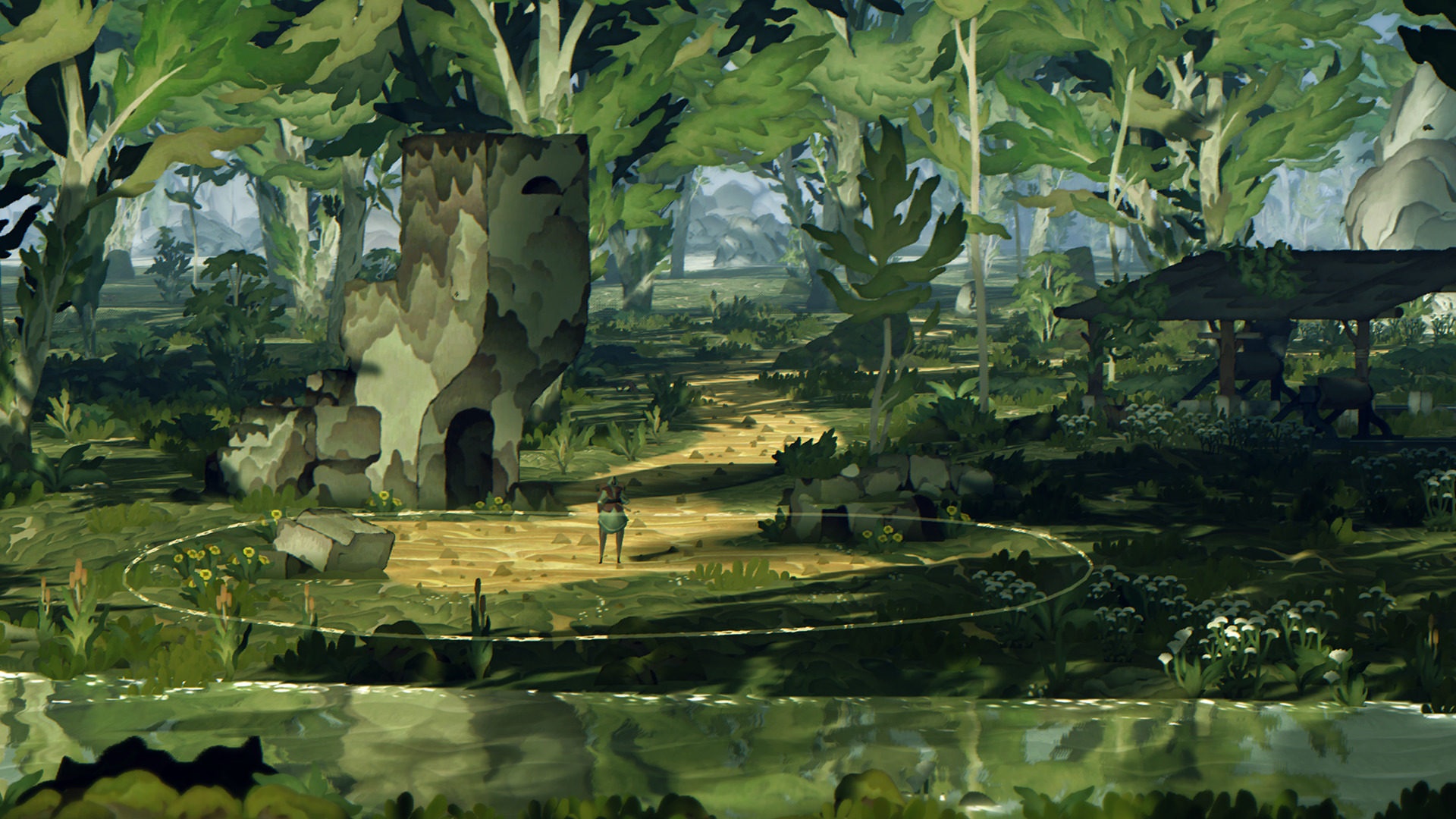 Book of Travels forest ruins HD Wallpaper