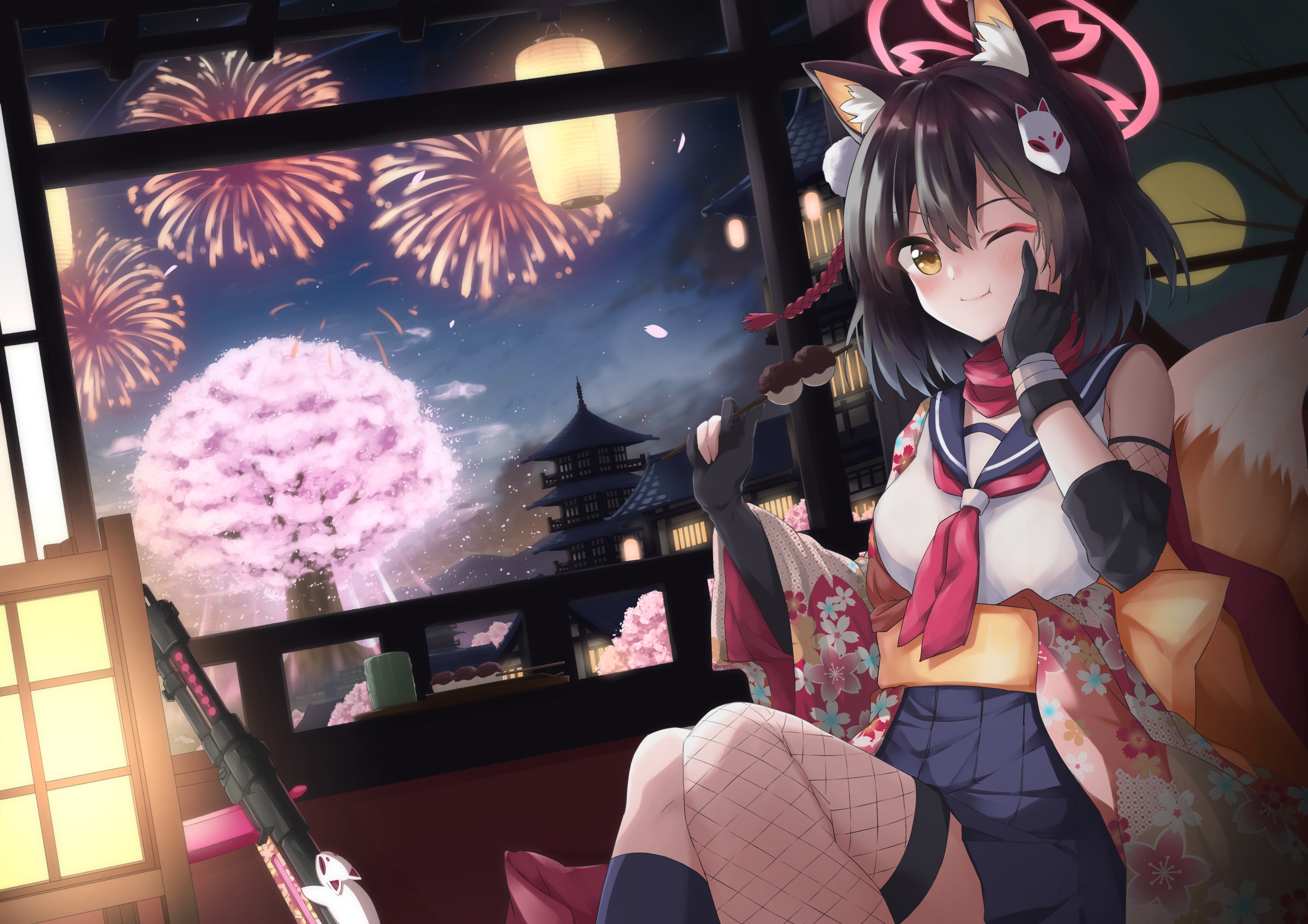 Kuda Izuna from Blue Archive HD Wallpaper