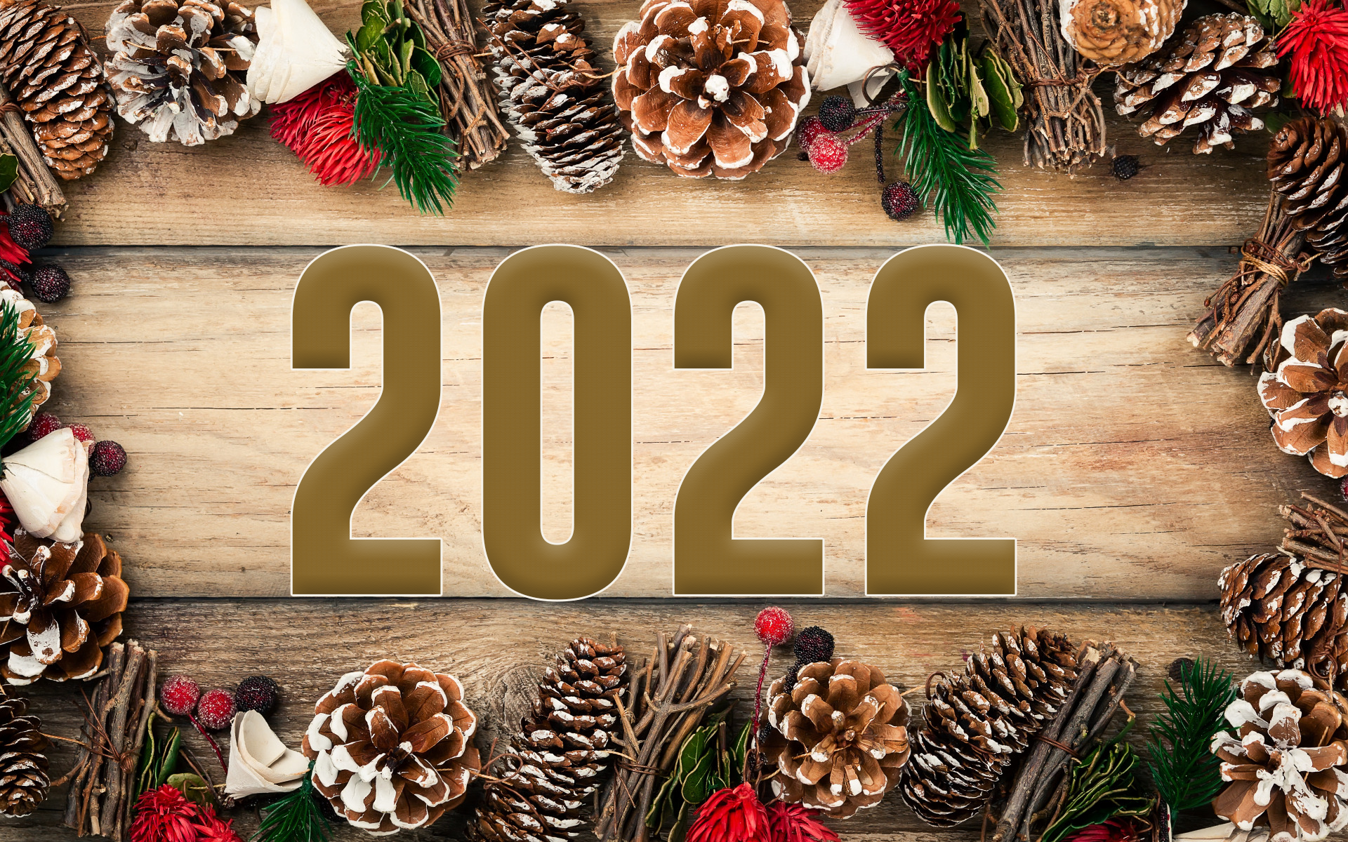 New Year 2022 decoration HD Wallpaper