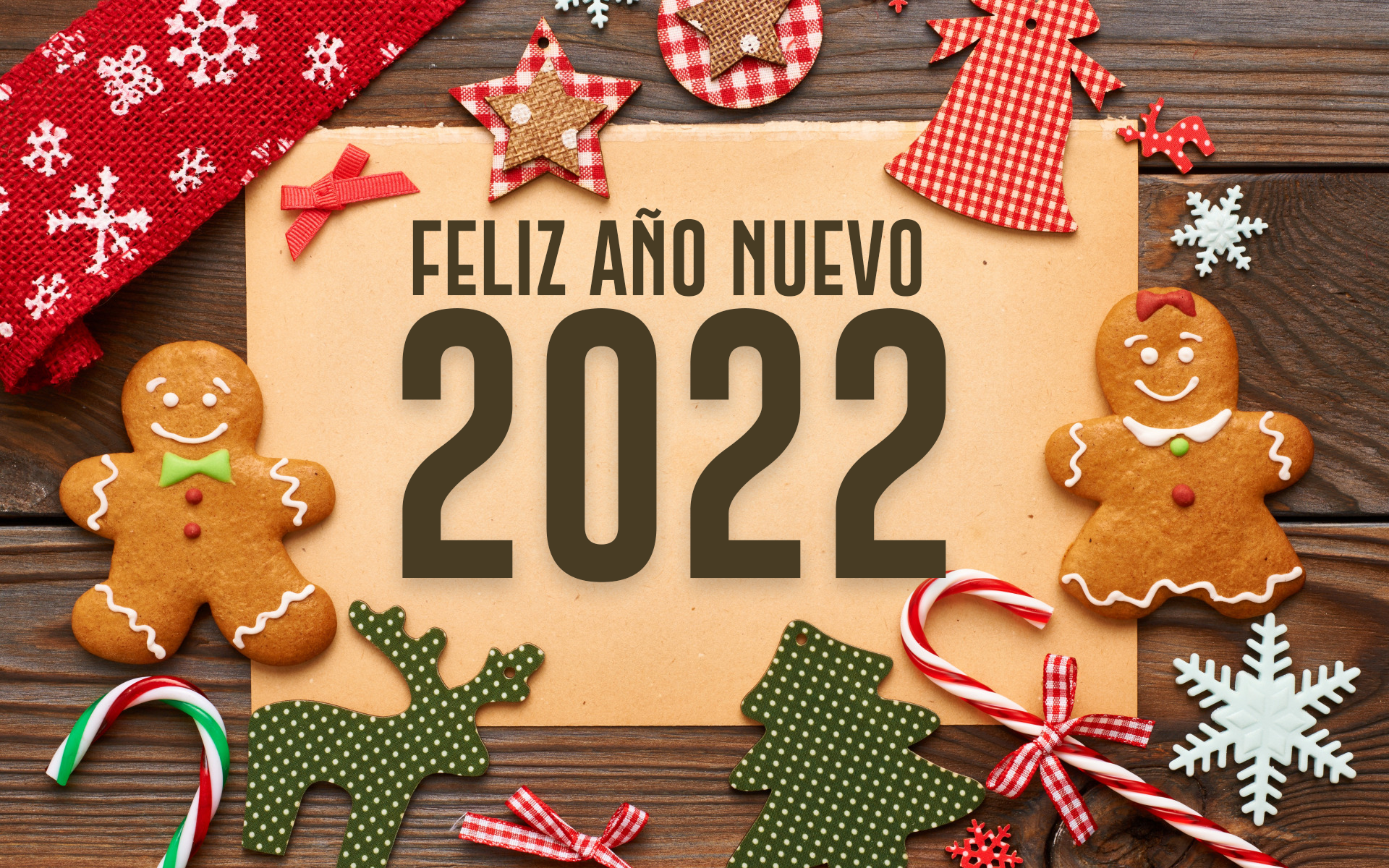 Feliz Año Nuevo 2022 New Year Card HD Wallpaper