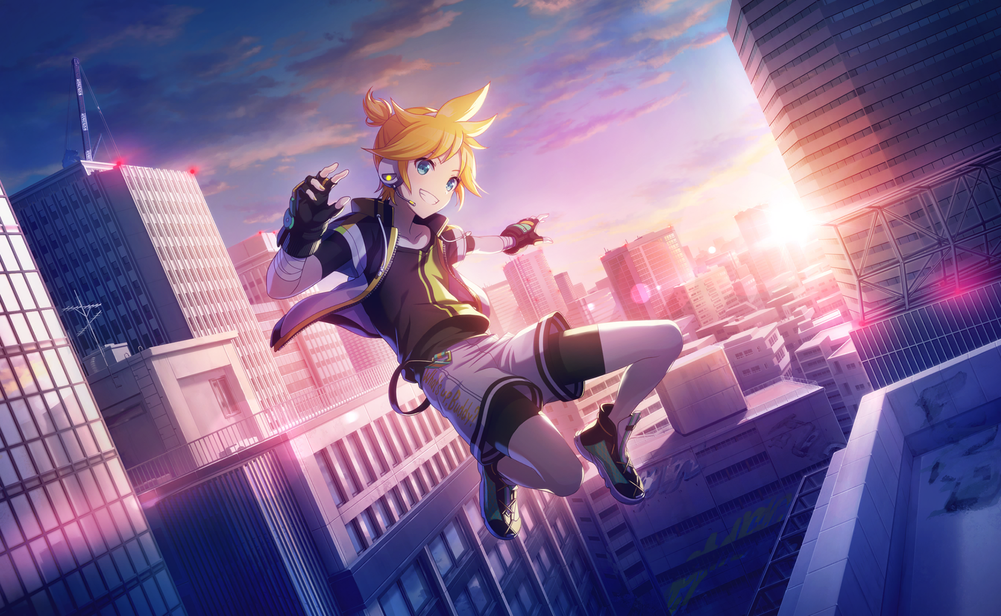 Len Kagamine from Project Sekai: Colorful Stage! Feat. Hatsune Miku HD Wallpaper
